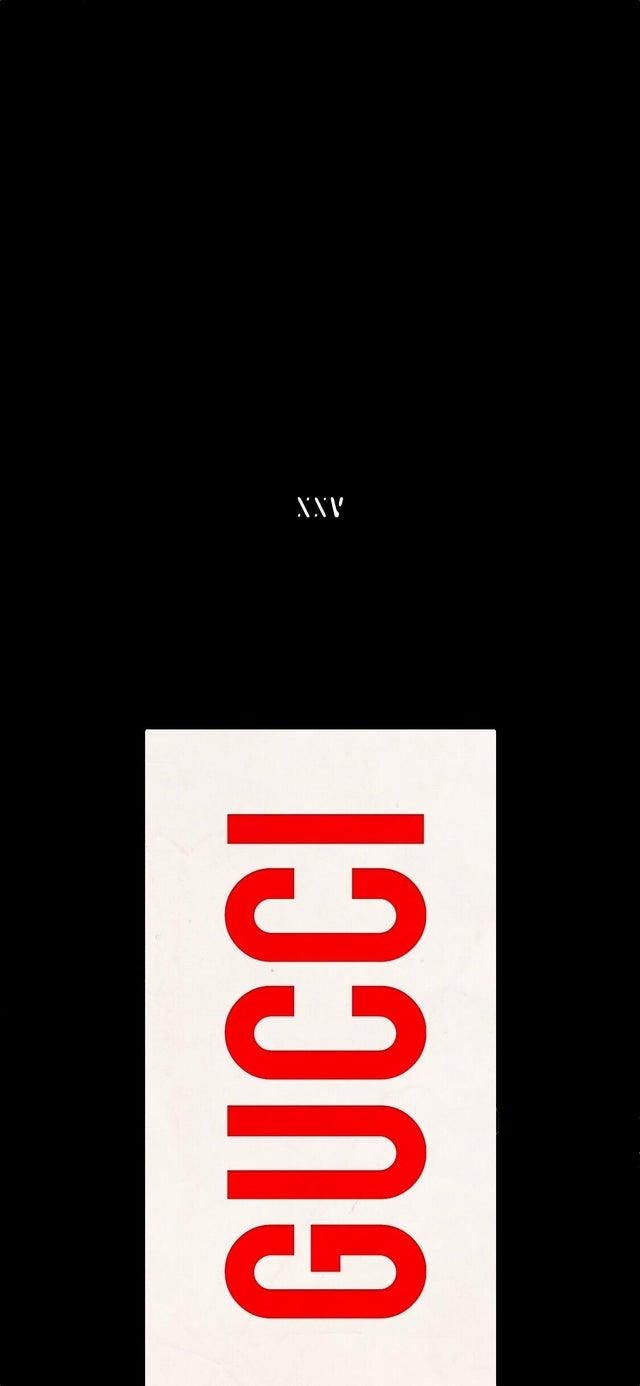 640x1390 Gucci iPhone x wallpaper edited to black, Phone