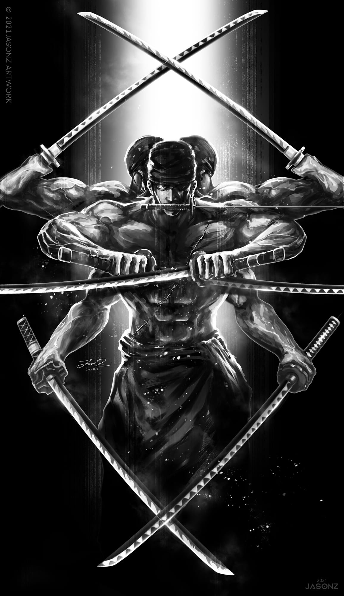 1160x2000 Roronoa Zoro JASONZ ART street, Phone