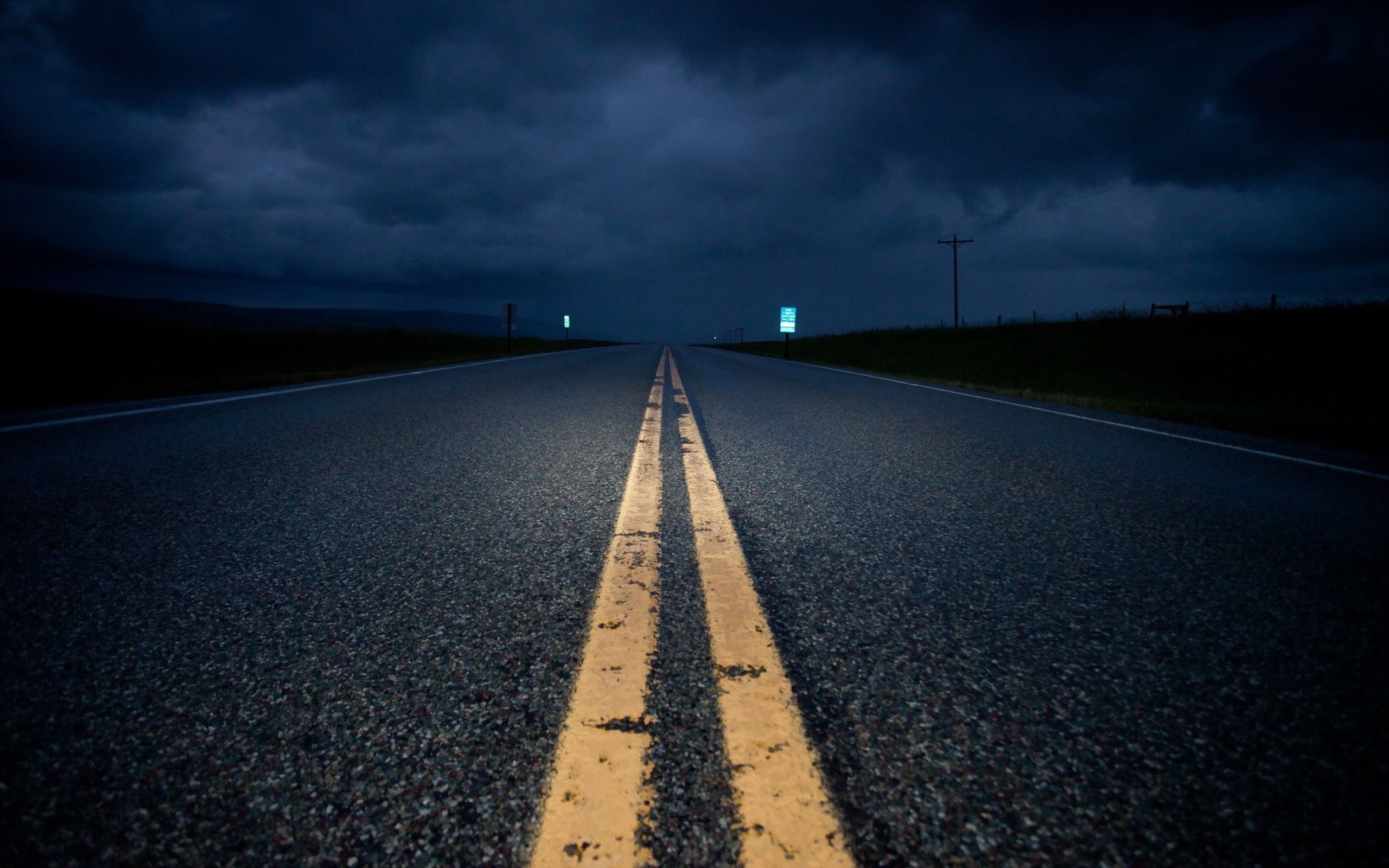 2560x1600 Night Road Wallpaper Free Night Road Background, Desktop