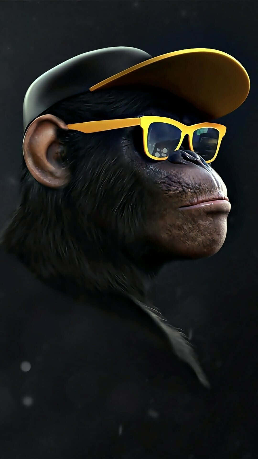 1080x1920 Download Swag iPhone Monkey Side Profile Wallpaper, Phone