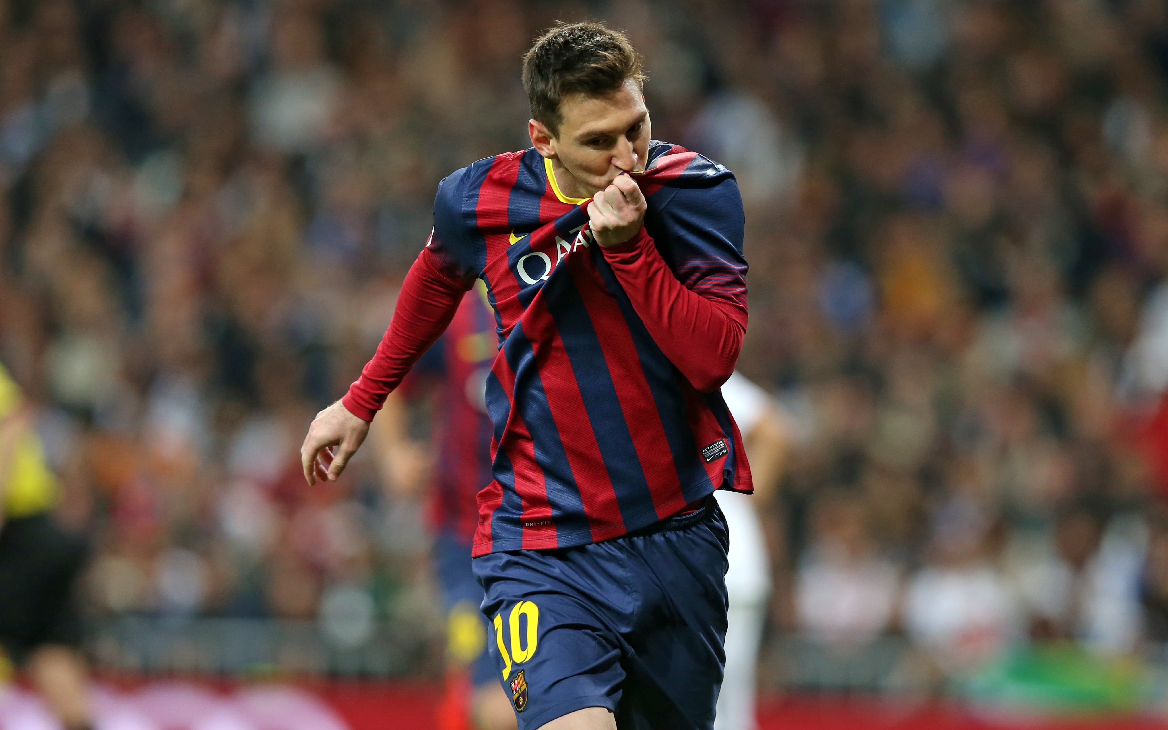 4070x2550 Leo Messi's most famous goal celebrations, Desktop