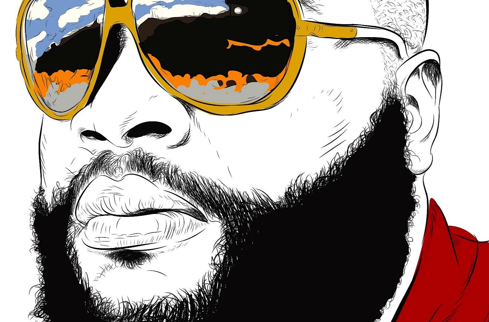 1580x1040 RICK ROSS gangsta rapper rap hip hop sunglasses glasses reflection, Desktop