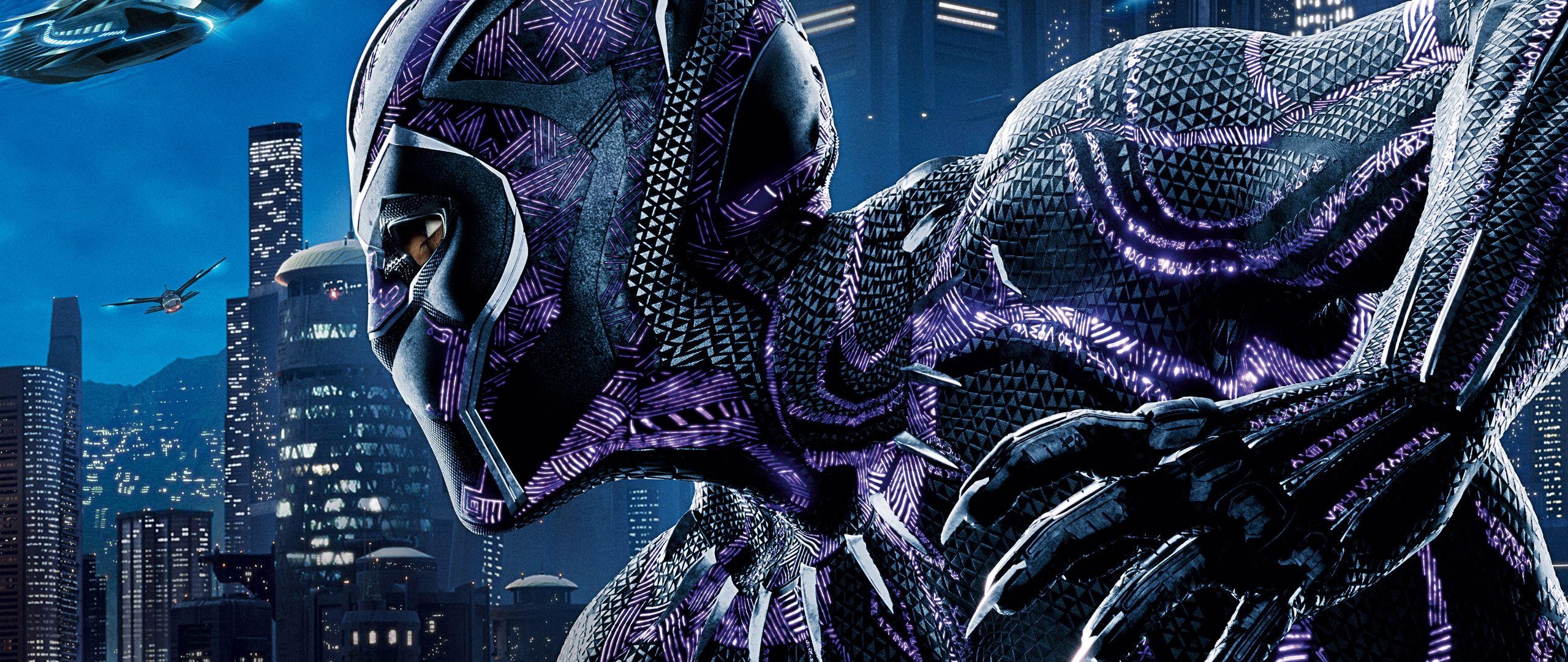 2560x1080 Black Panther 5K Poster  Resolution HD 4k, Dual Screen
