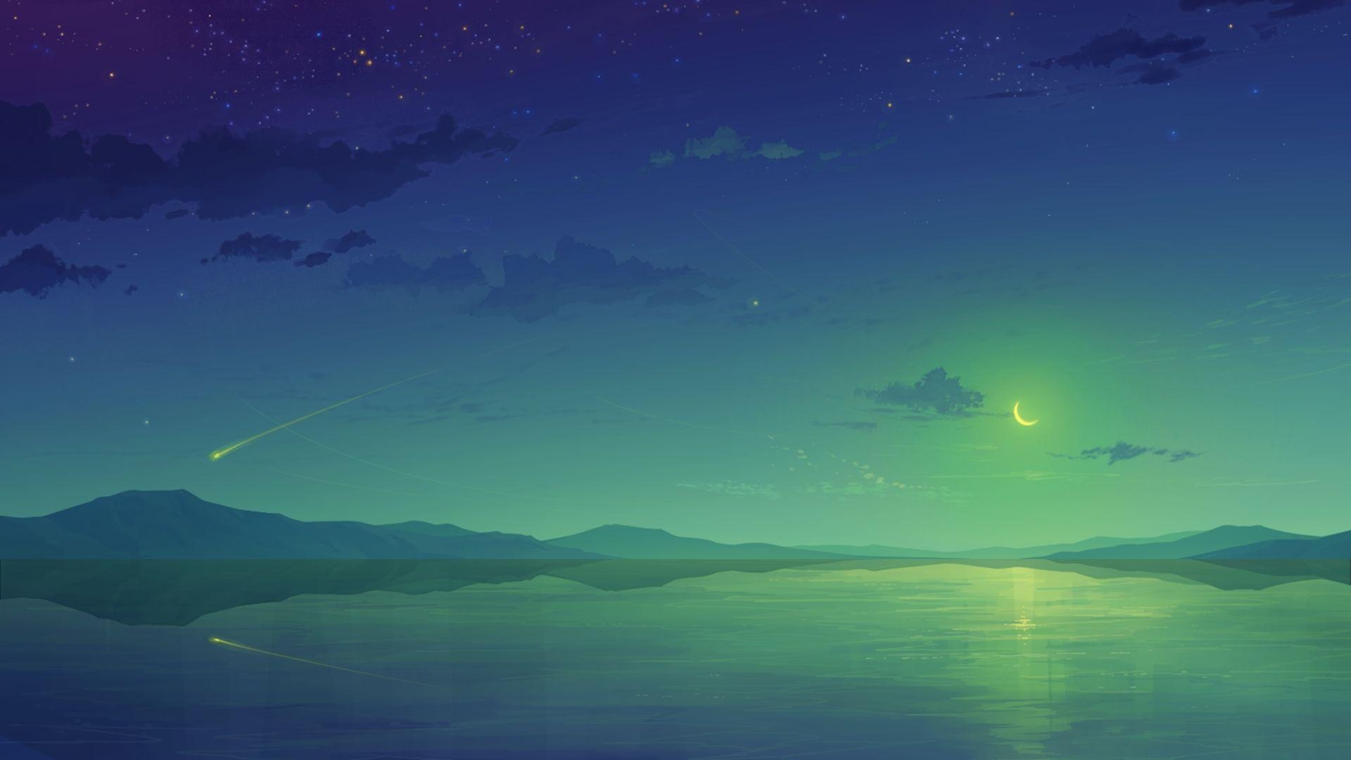 1920x1080 Anime Night Sky HD Wallpaperx1080, Desktop