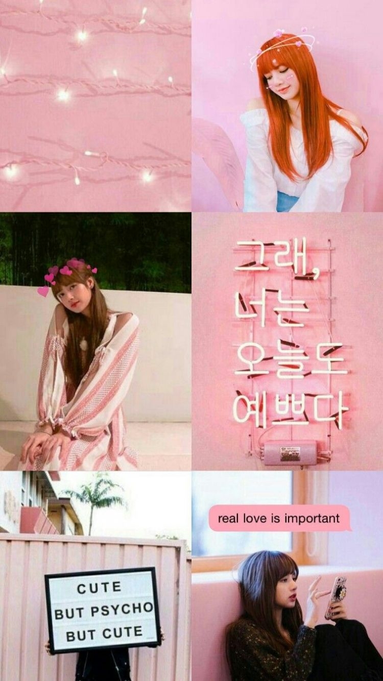 750x1340 Free download pink aesthetic wallpaper lisa of blackpink my kpop, Phone