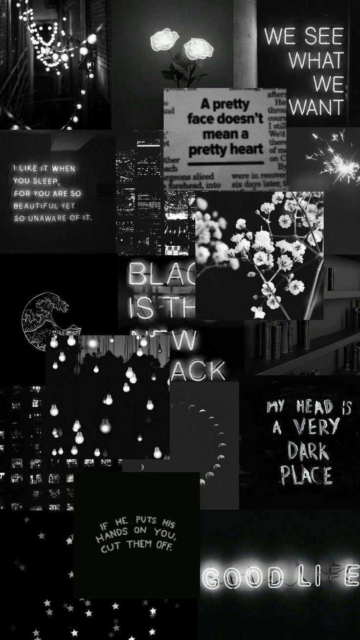 740x1310 Aesthetic Text Black Wallpaper Free Aesthetic Text Black, Phone