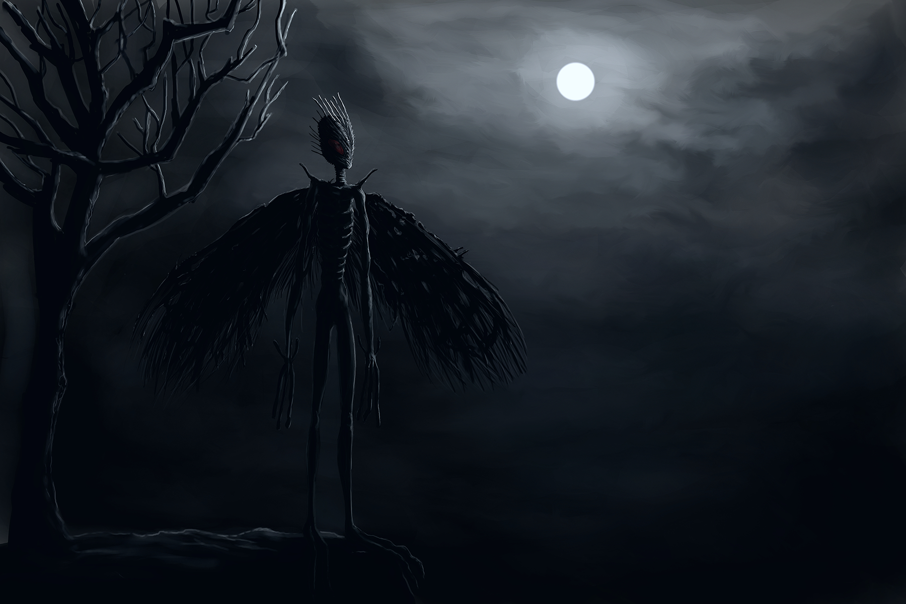 1800x1200 Mothman Wallpaper. Mothman Wallpaper, Mothman Prophecies Wallpaper and Mothman Halloween Wallpaper, Desktop