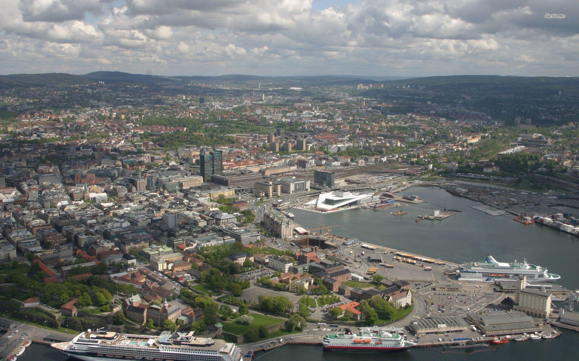 1920x1200 Oslo From Above Wallpaper /oslo From, Desktop