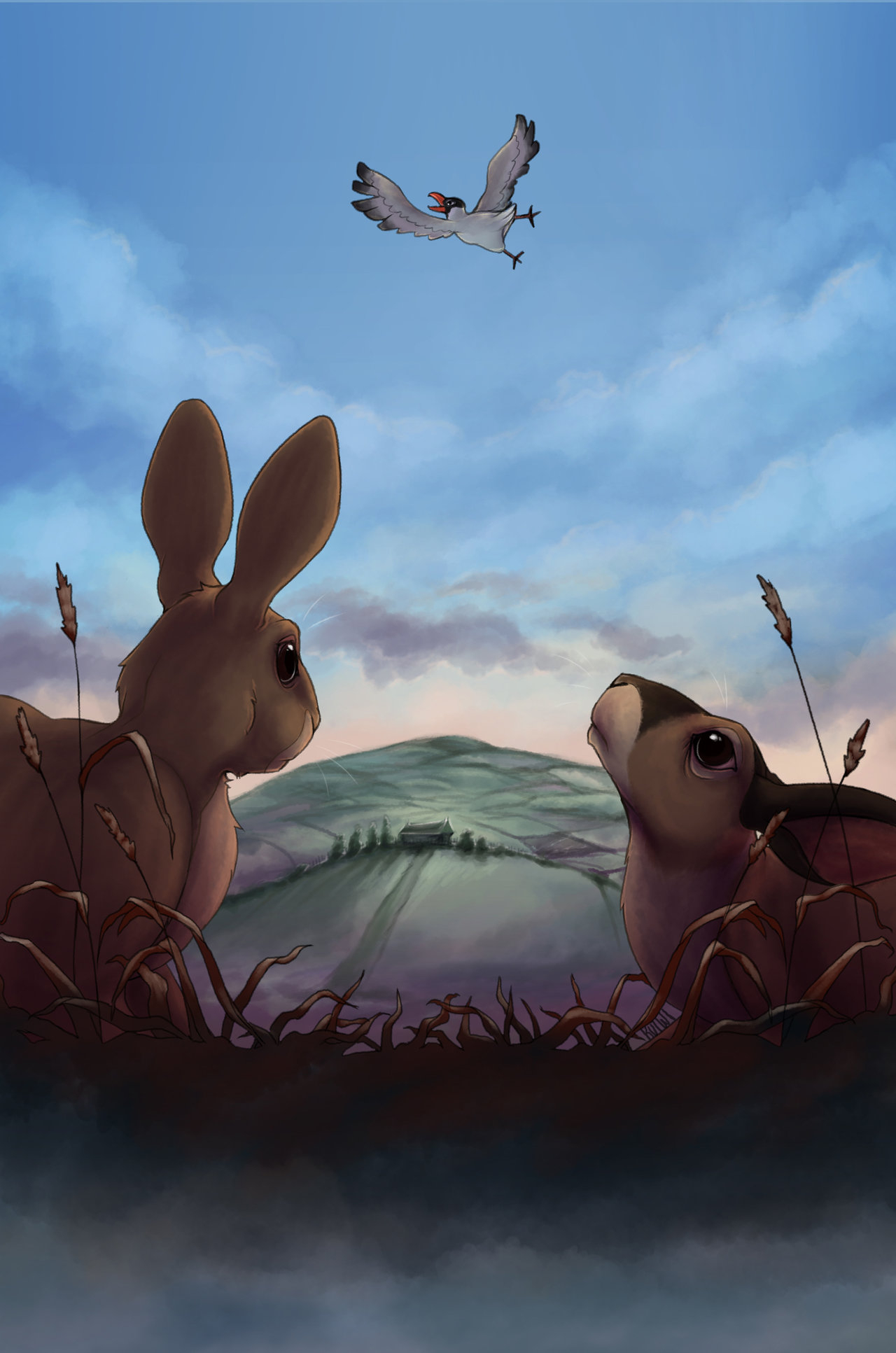 1280x1940 Watership Down paintings, Phone