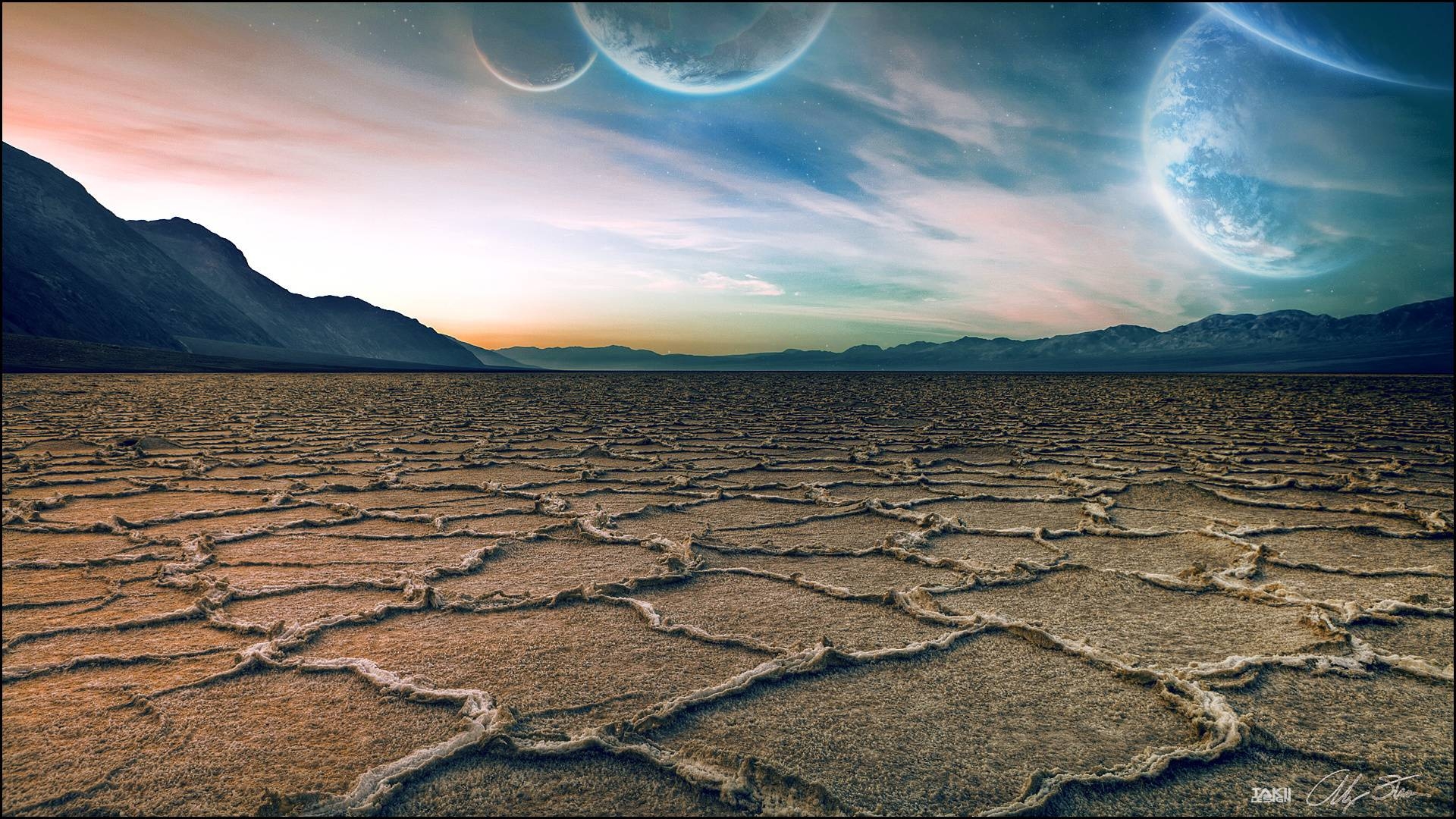 1920x1080 Download wallpaper wasteland, saline, sky free desktop wallpaper, Desktop