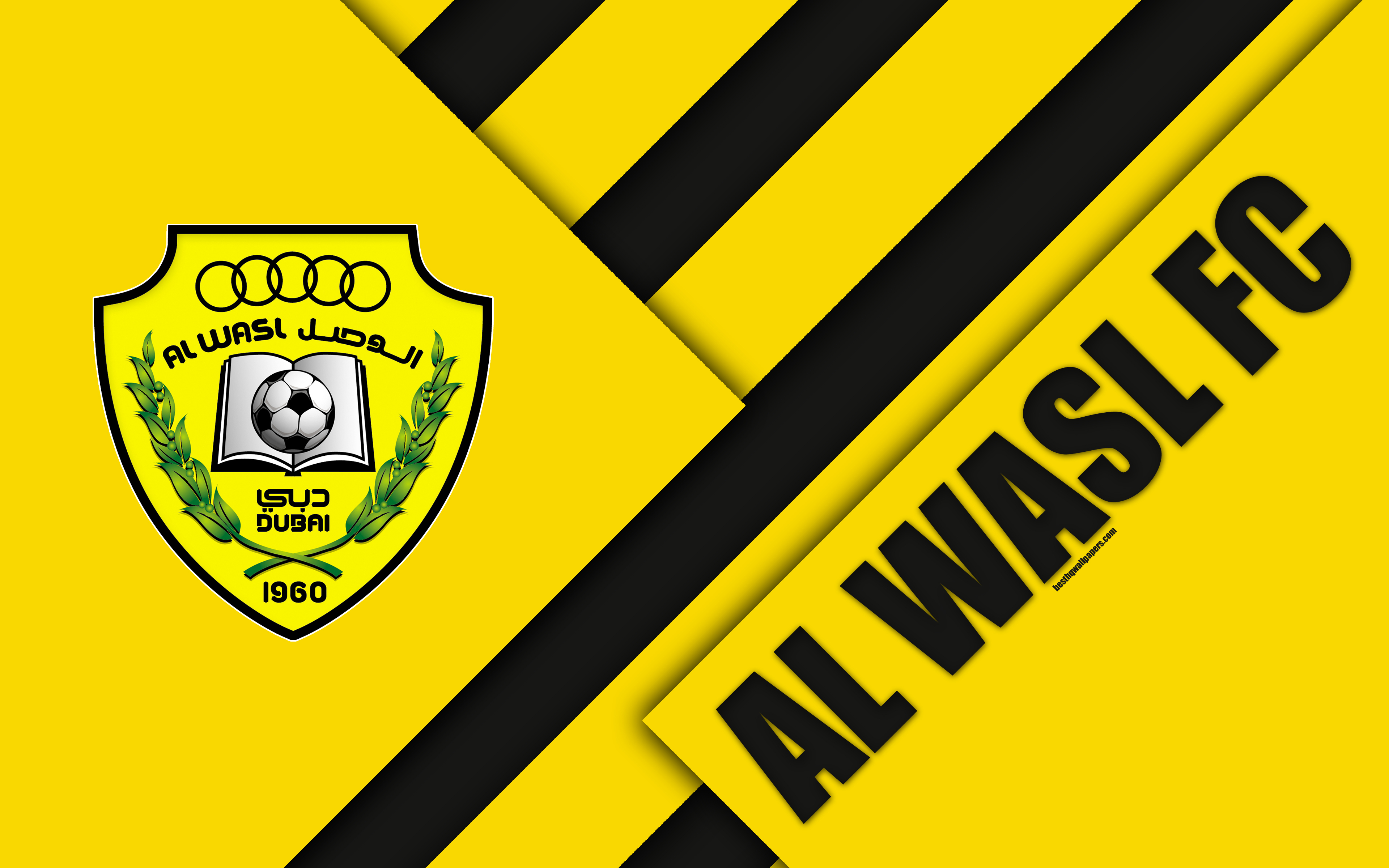 3840x2400 Download Wallpaper Al Wasl FC, Emirate Football Club, 4k, Material, Desktop