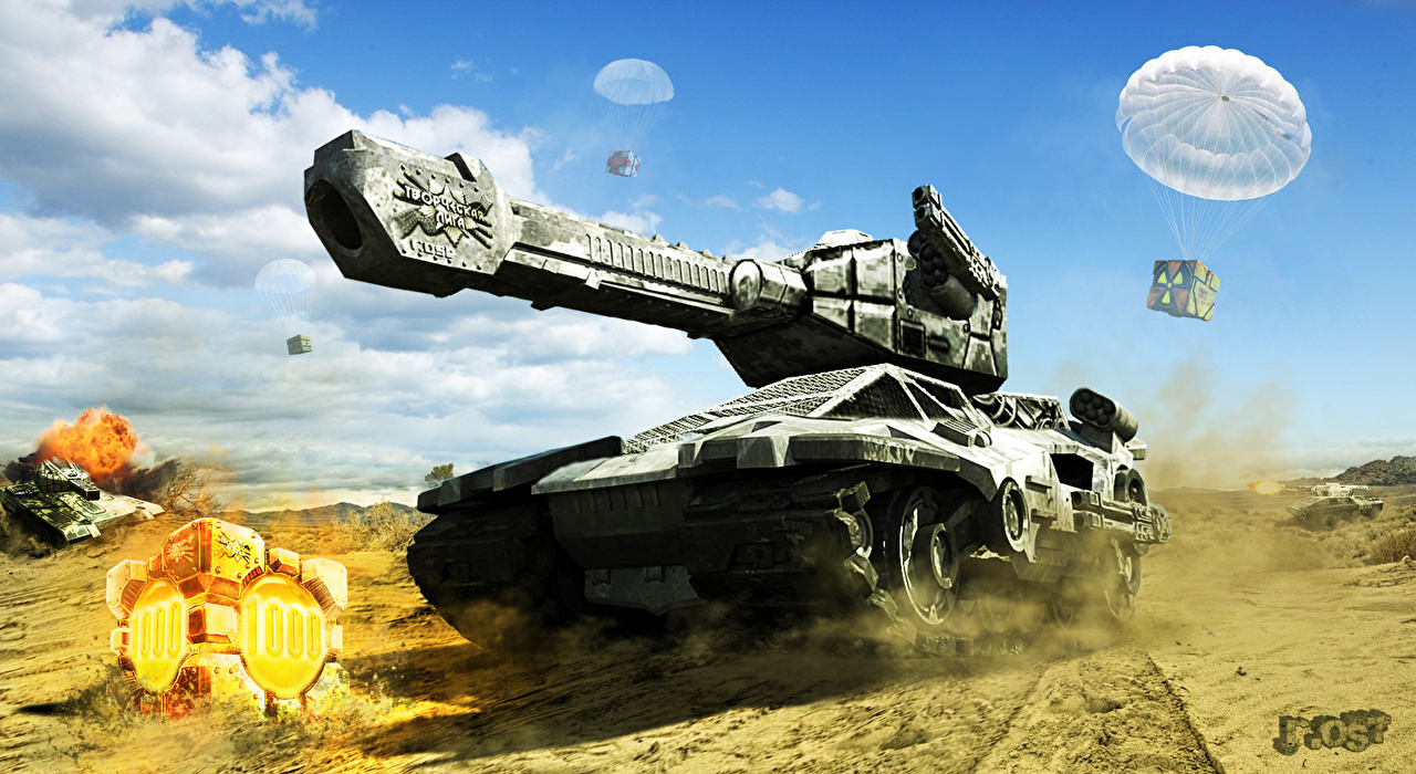 1280x700 Desktop Wallpaper tank TANKI ONLINE 3D Graphics Games, Desktop