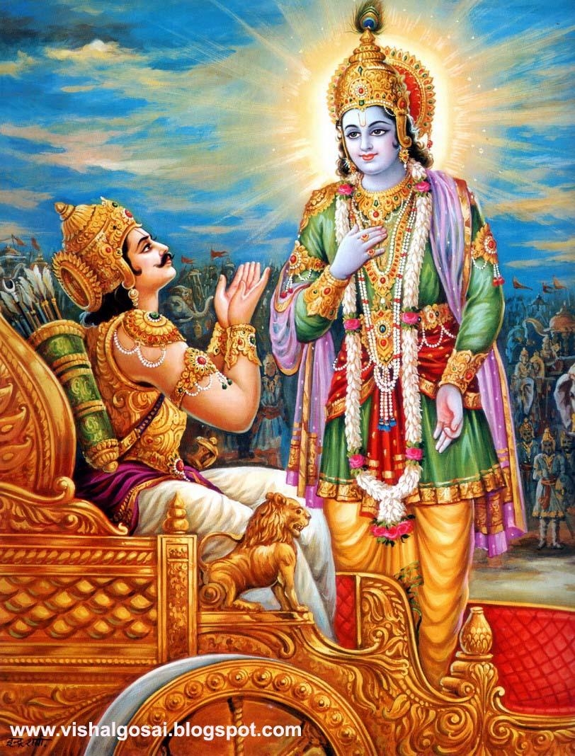 820x1070 VISHAL GOSAI: Lord Shri Krishna & Arjun of Mahabharat Kurushetra, Phone