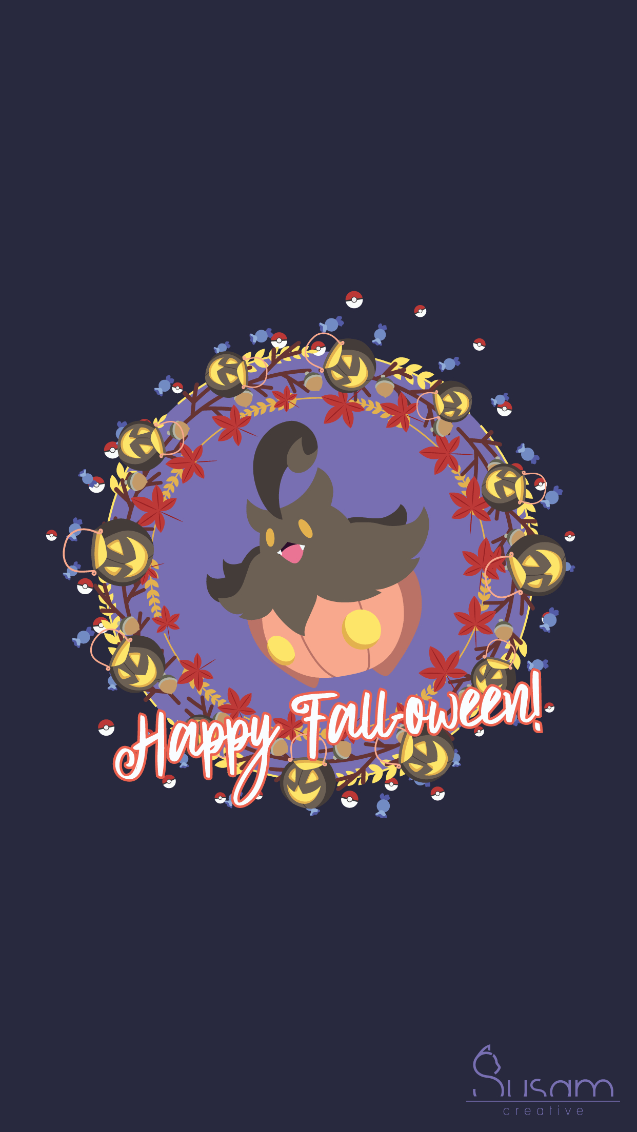 1250x2210 October 2017 Wallpaper Pokemon Halloween, Phone