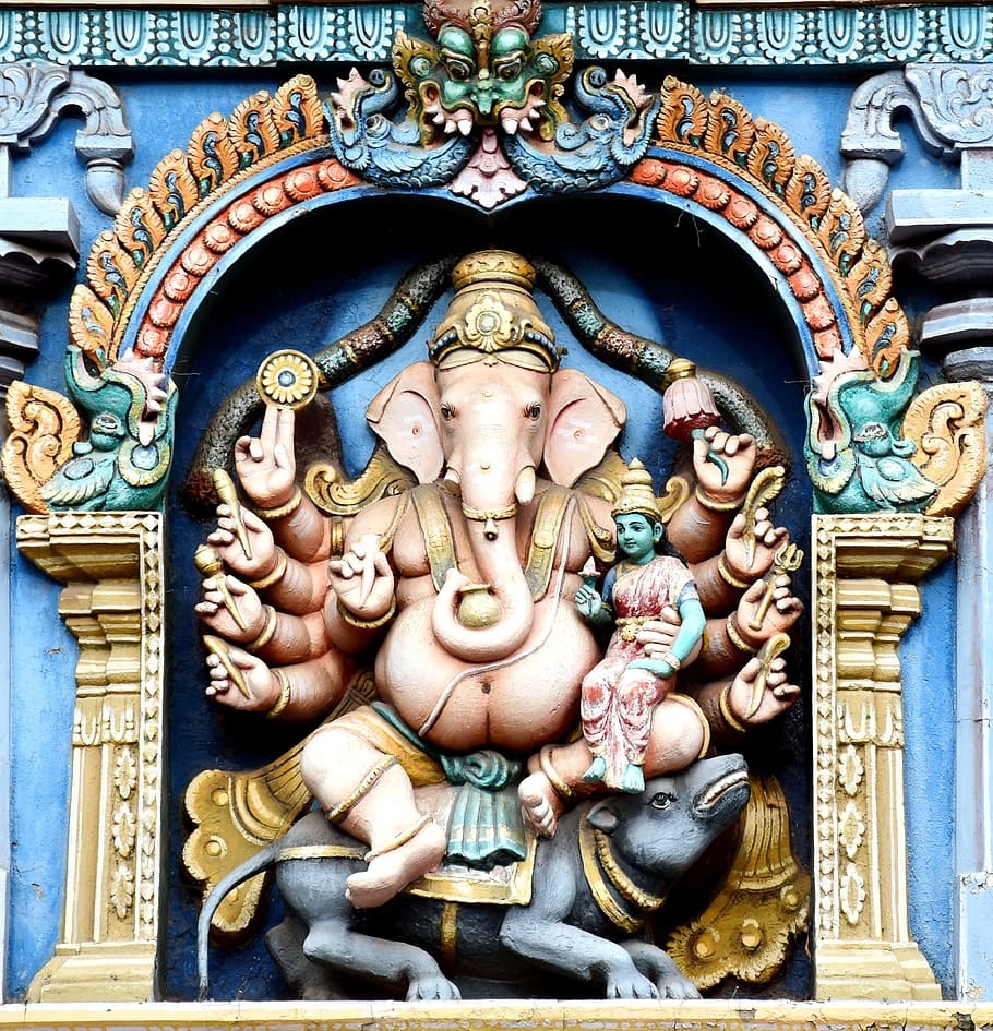 910x950 HD wallpaper: Lord Ganesha statue, parvathi devi, madurai, meenakshi amman temple, Phone