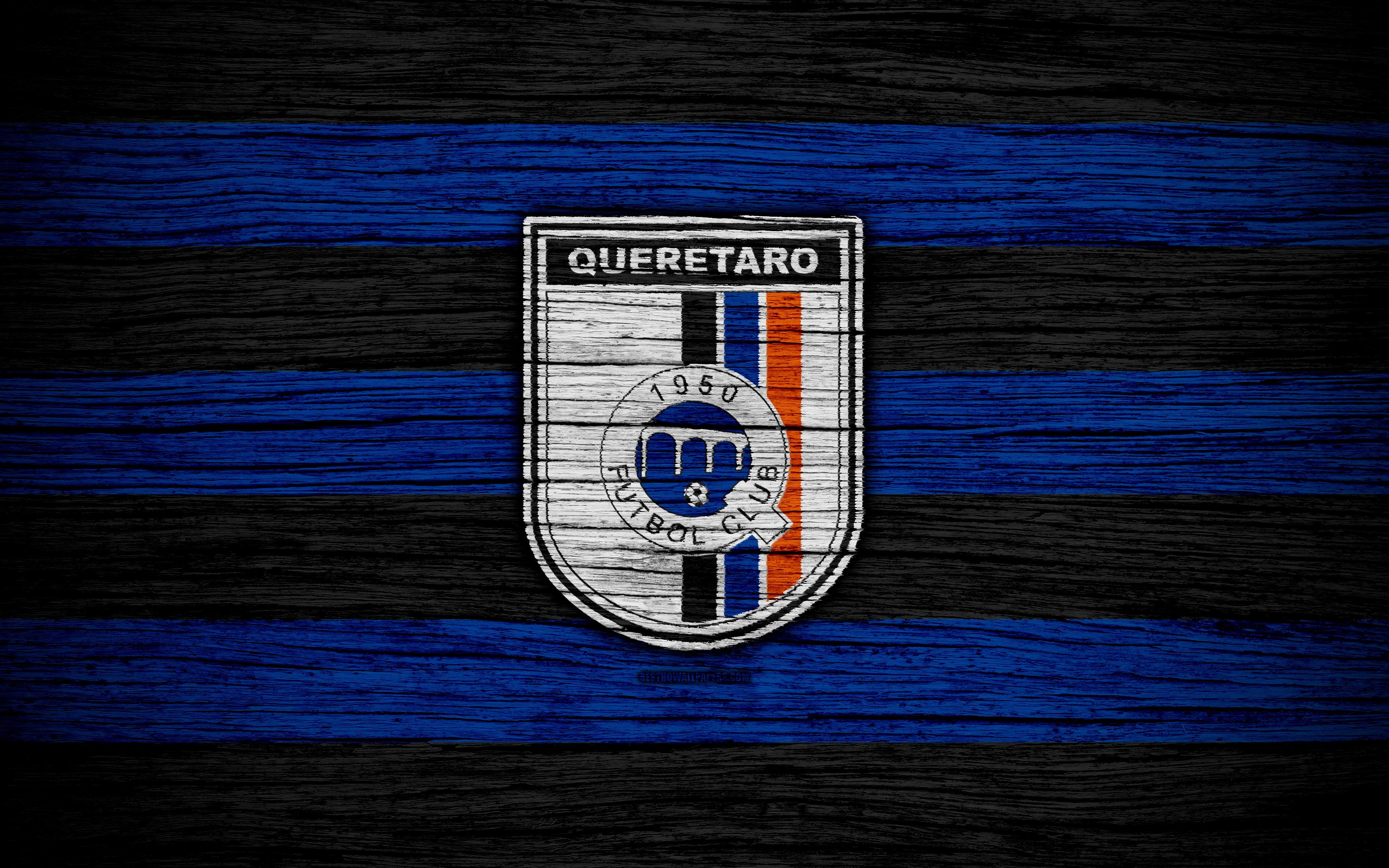 3840x2400 Download wallpaper Queretaro FC, 4k, Liga MX, football, Primera, Desktop