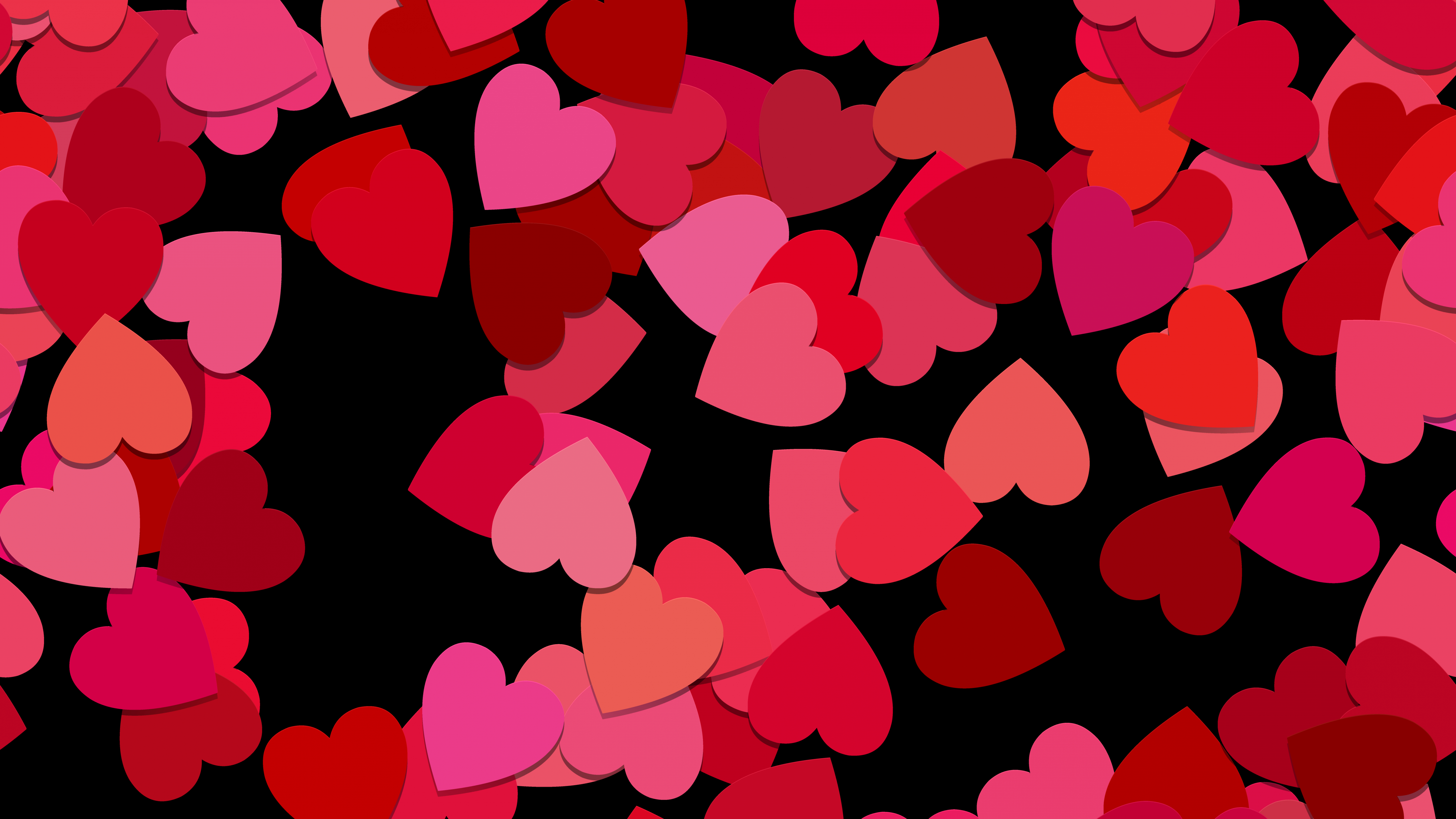 5120x2880 Love hearts Wallpaper 4K, Red hearts, Girly background, 5K, Love, Desktop