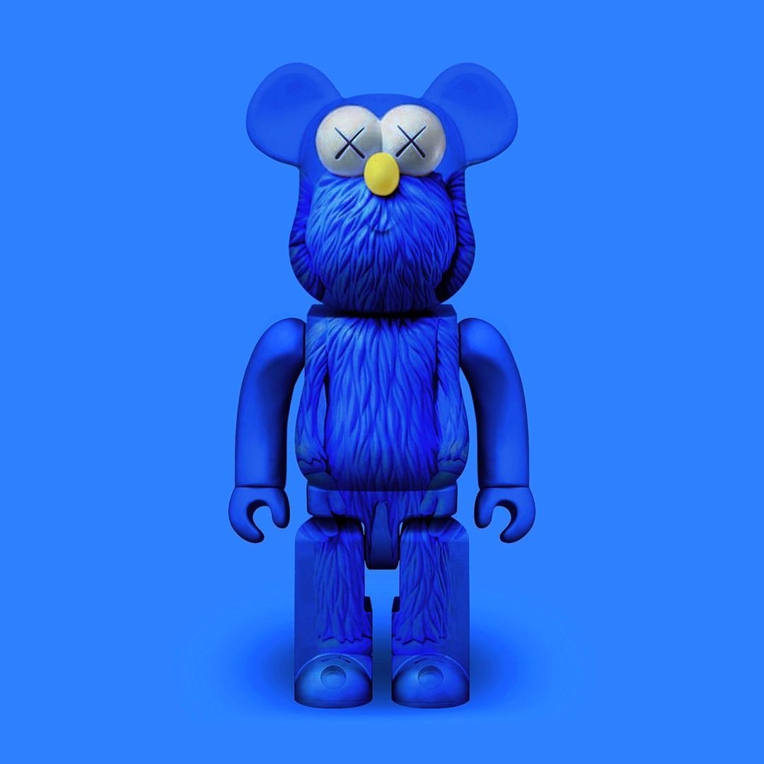 1080x1080 BBB on Instagram: “#kaws #kawsbffblue #bearbrick #custombearbrick #blankbearbrick #arttoy #secretbase #kawsbff #bbb #blu. Brick art, Wallpaper, Vinyl figures toys, Phone