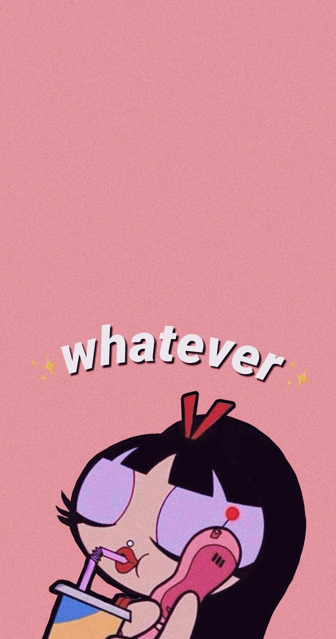 1080x2050 buttercup #powerpuffgirls #lockscreen #wallpaper #pink, Phone