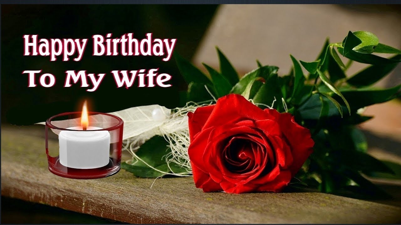 1280x720 Happy Birthday to My Dear Wife WhatsApp status, Wishes Messages Greetings, Image #happybirthdaywife, Desktop