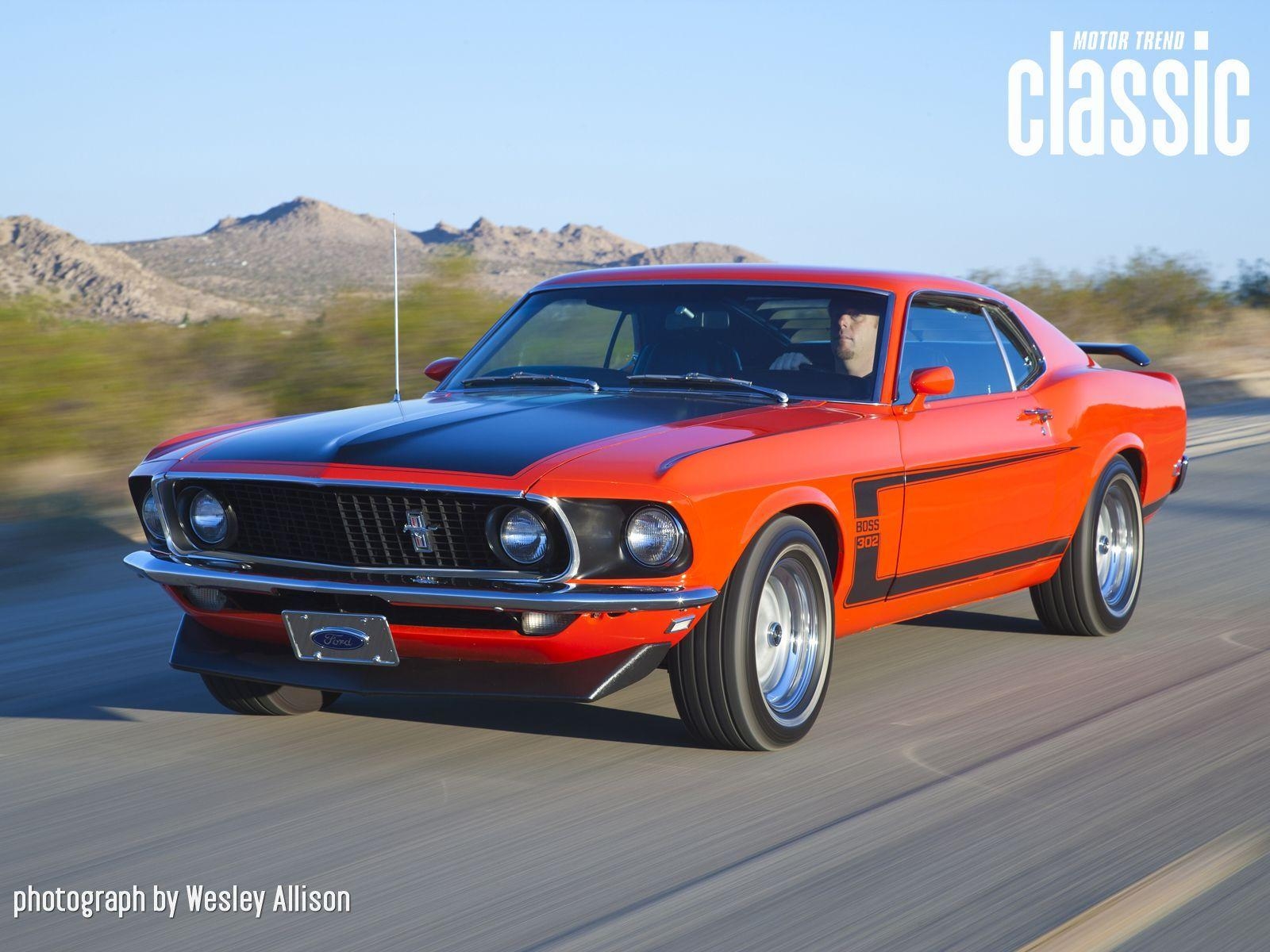 1600x1200 1969 Ford Mustang Boss 302 Front View In Motion, Desktop