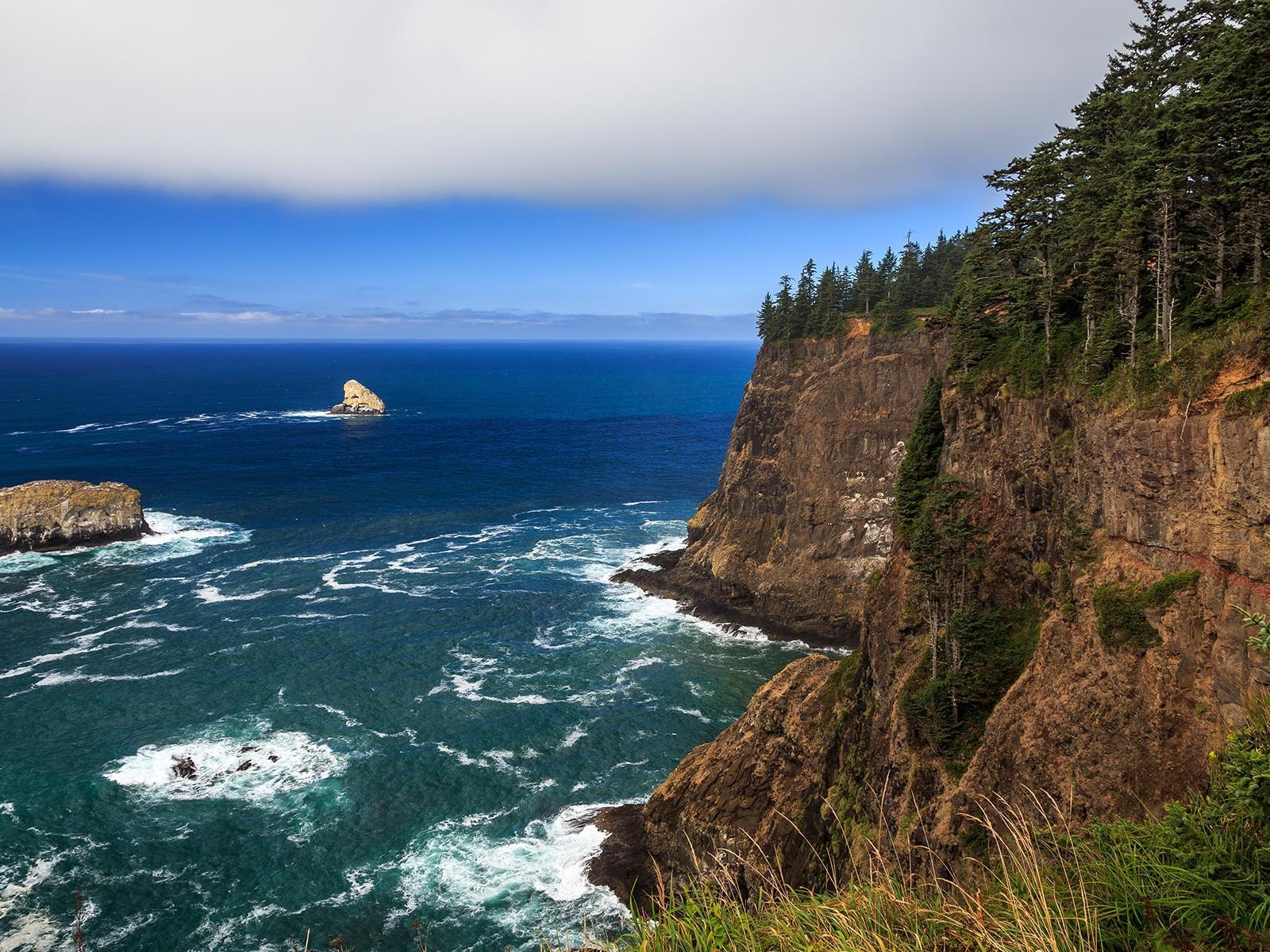 1600x1200 popular, coast, sea, oceans, sea cliffs, wallpaper, nature, Oregon, Desktop