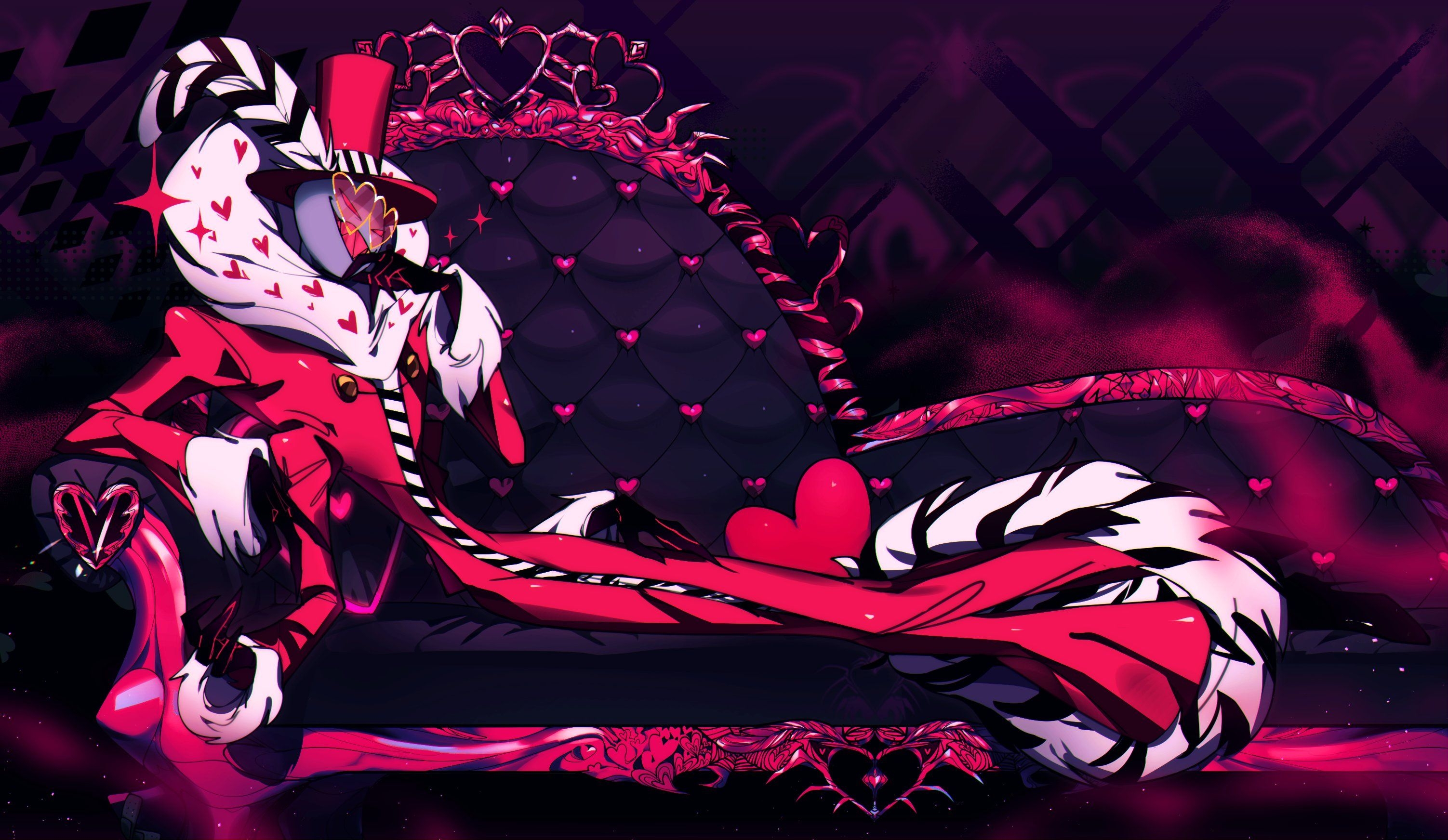 3010x1750 Valentino ideas. hotel art, vivziepop hazbin hotel, valentino, Desktop