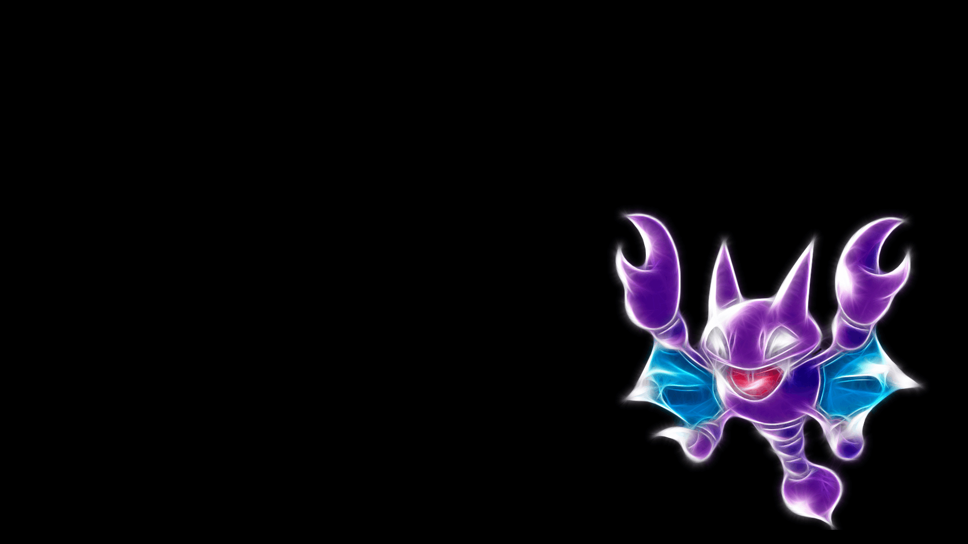 1920x1080 ScreenHeaven: Gligar Pokemon black background simple background, Desktop