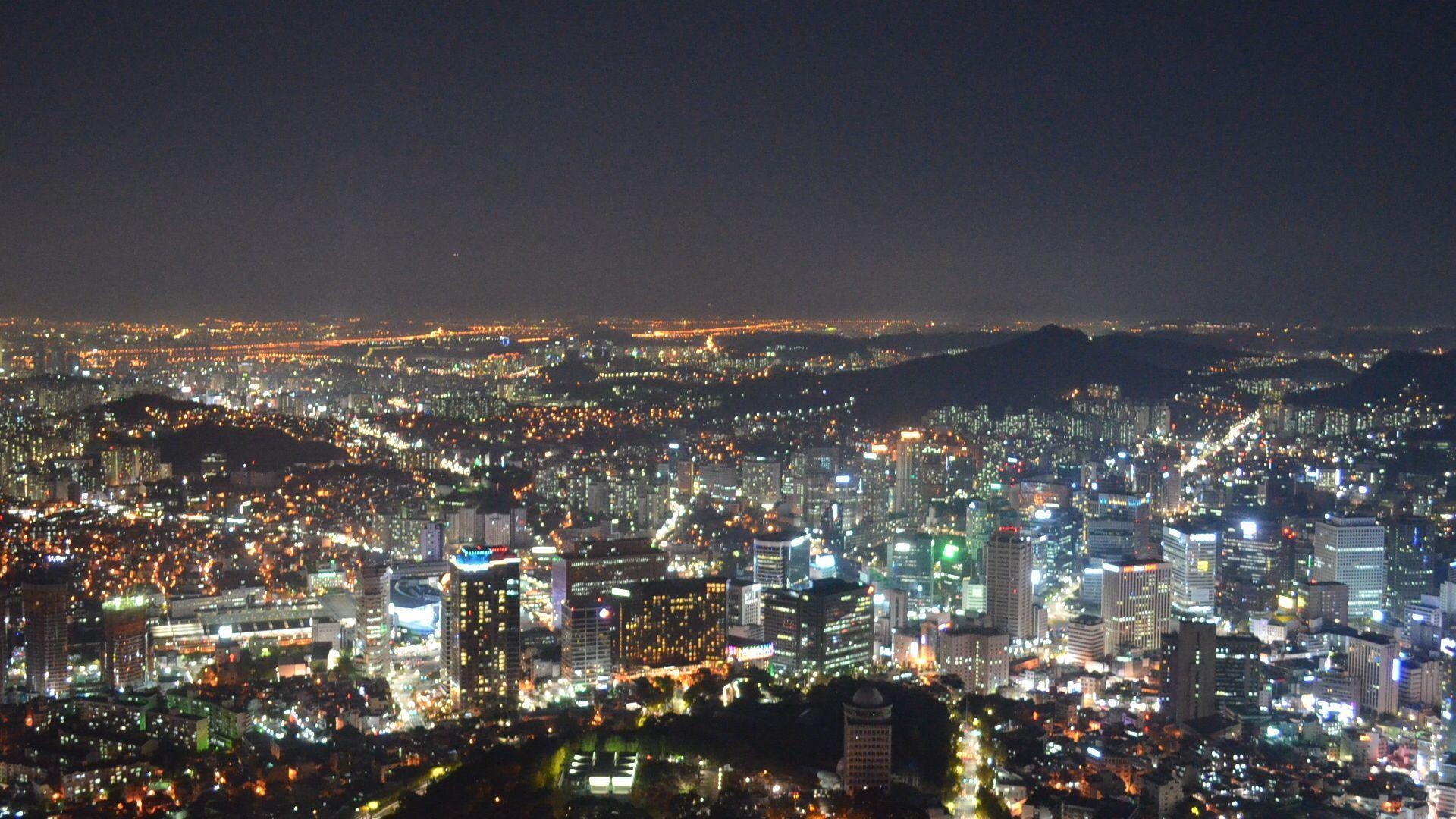 1920x1080 Seoul Night Wallpaper, Desktop
