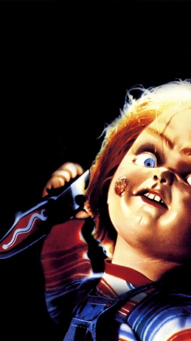 670x1200 Child's Play (1988) Phone Wallpaper. Moviemania. Scary wallpaper, Horror movie icons, Scary movies, Phone