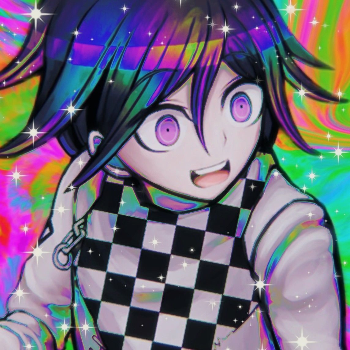 1150x1150 kokichi oma glitchcore / rainbowcore icon. Aesthetic anime, Anime icons, Anime wallpaper, Phone