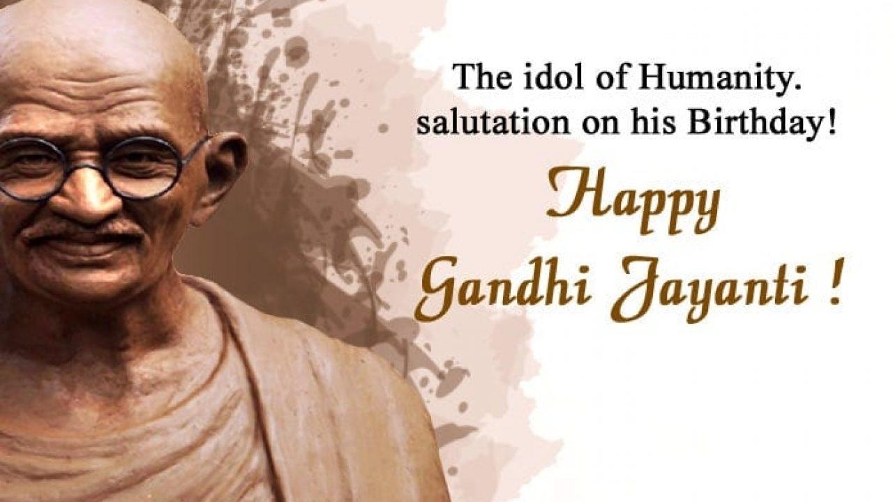 1280x720 Gandhi Jayanti 2nd Oct 2019 Quotes Wishes, Desktop