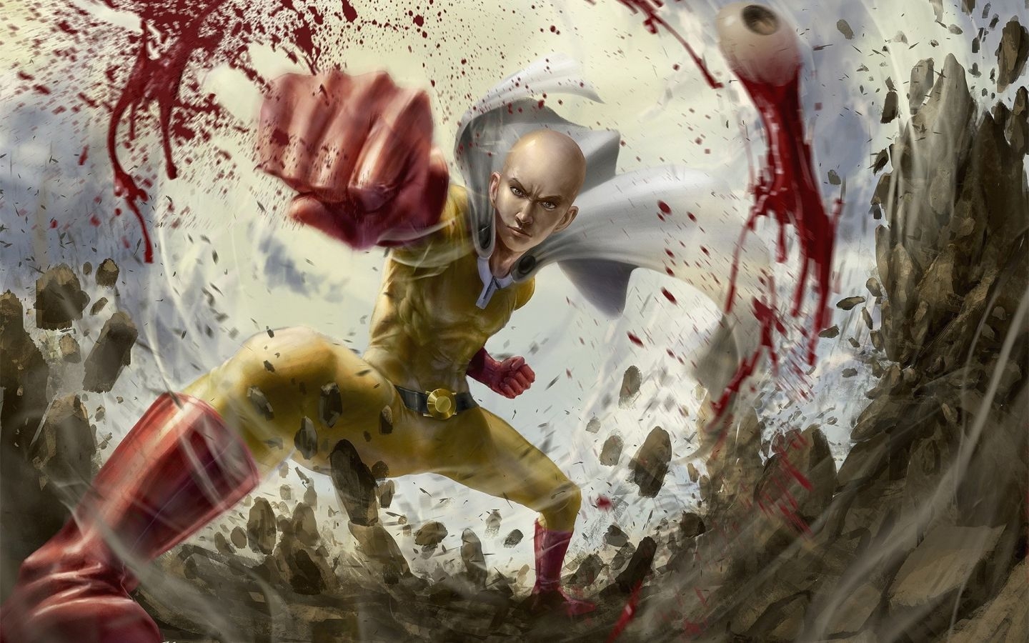 1440x900 Download  Wallpaper Saitama, One Punch Man, Anime Boy, Desktop