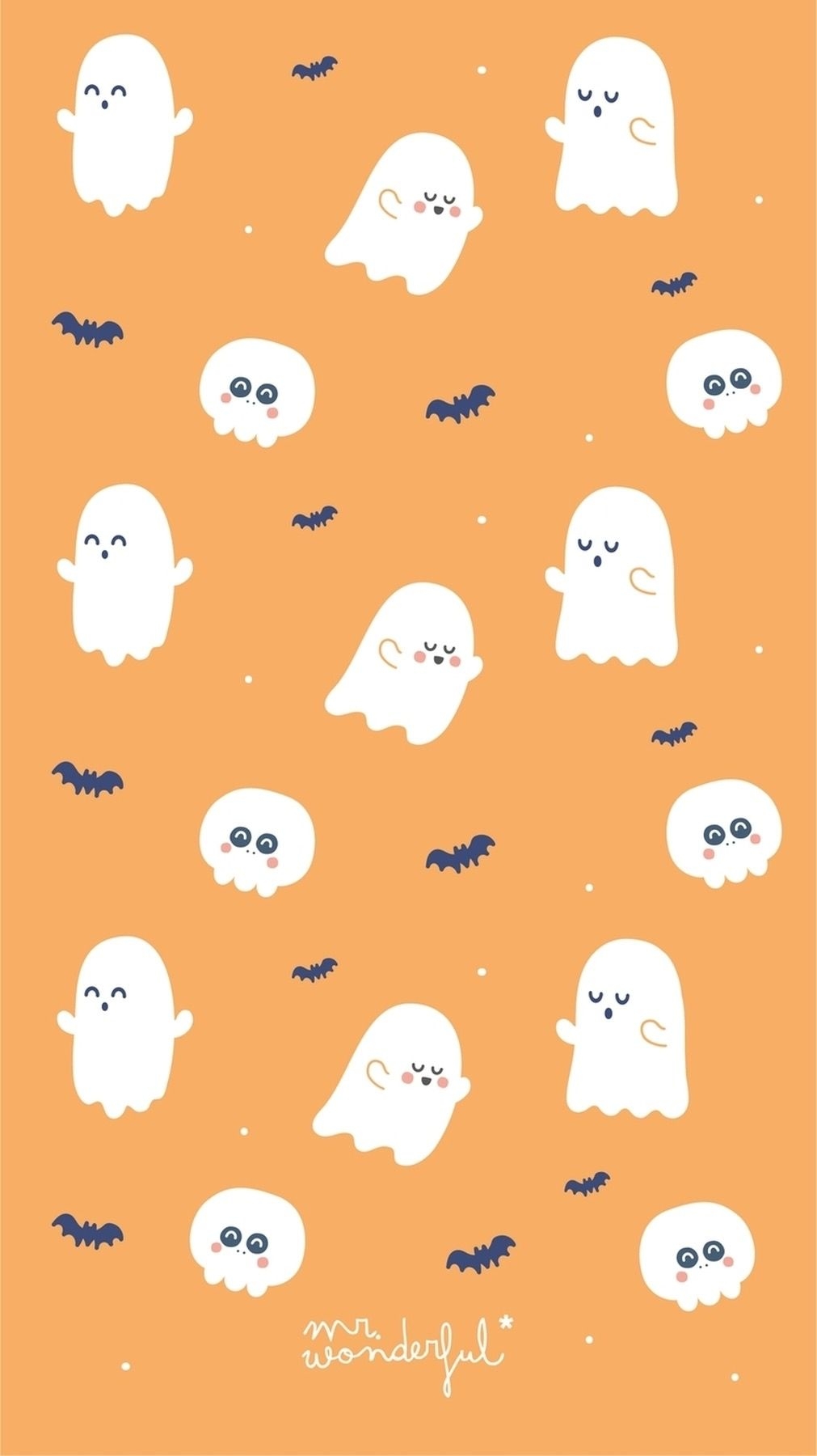 1020x1800 Cute Halloween Computer Wallpaper, Phone