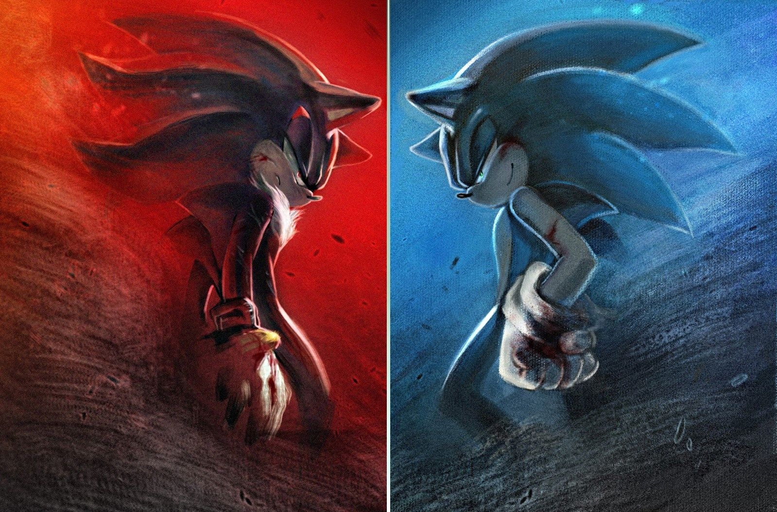 1600x1060 Thunderjix Sonic Vs Shadow HD Wallpaper, Desktop