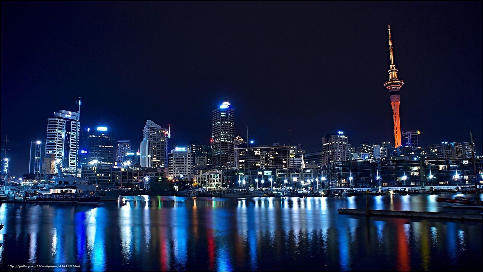 1600x900 Download wallpaper Auckland, New Zealand, city free desktop, Desktop