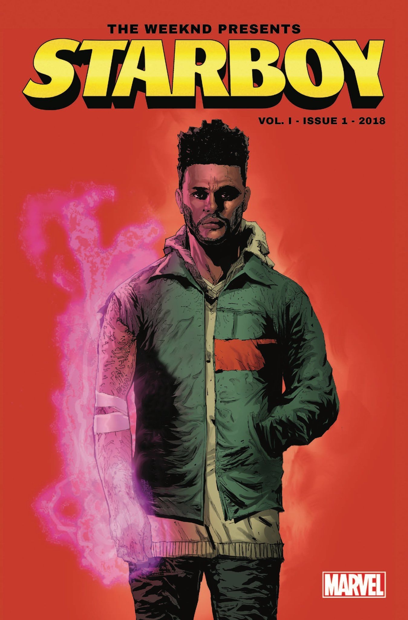 1350x2050 The Weeknd Weeknd and Marvel presents, STARBOY. comic book coming soon. I'll be signing autographs in the Marvel Booth 2:30 #NYCC, Phone