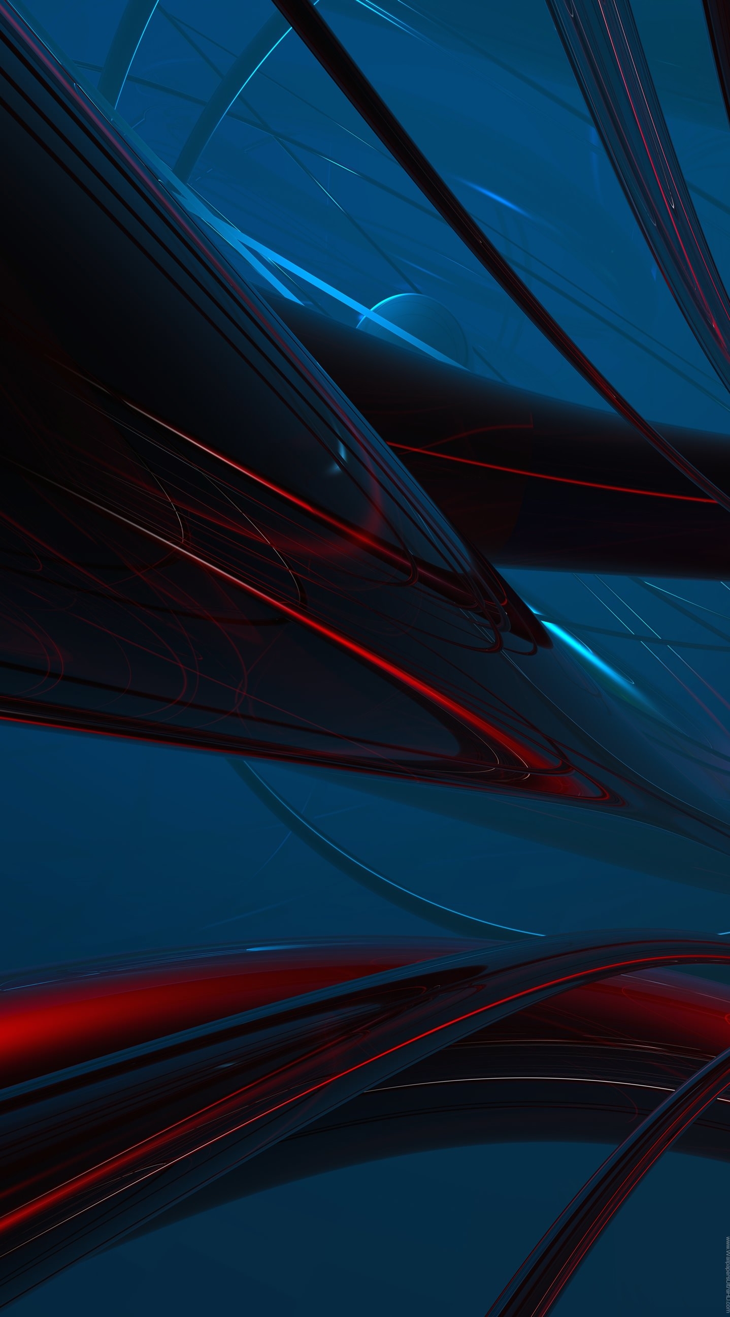 1440x2600 Pattern 3D Cool Blue Red. wallpaper.sc iPhone6sPlus, Phone