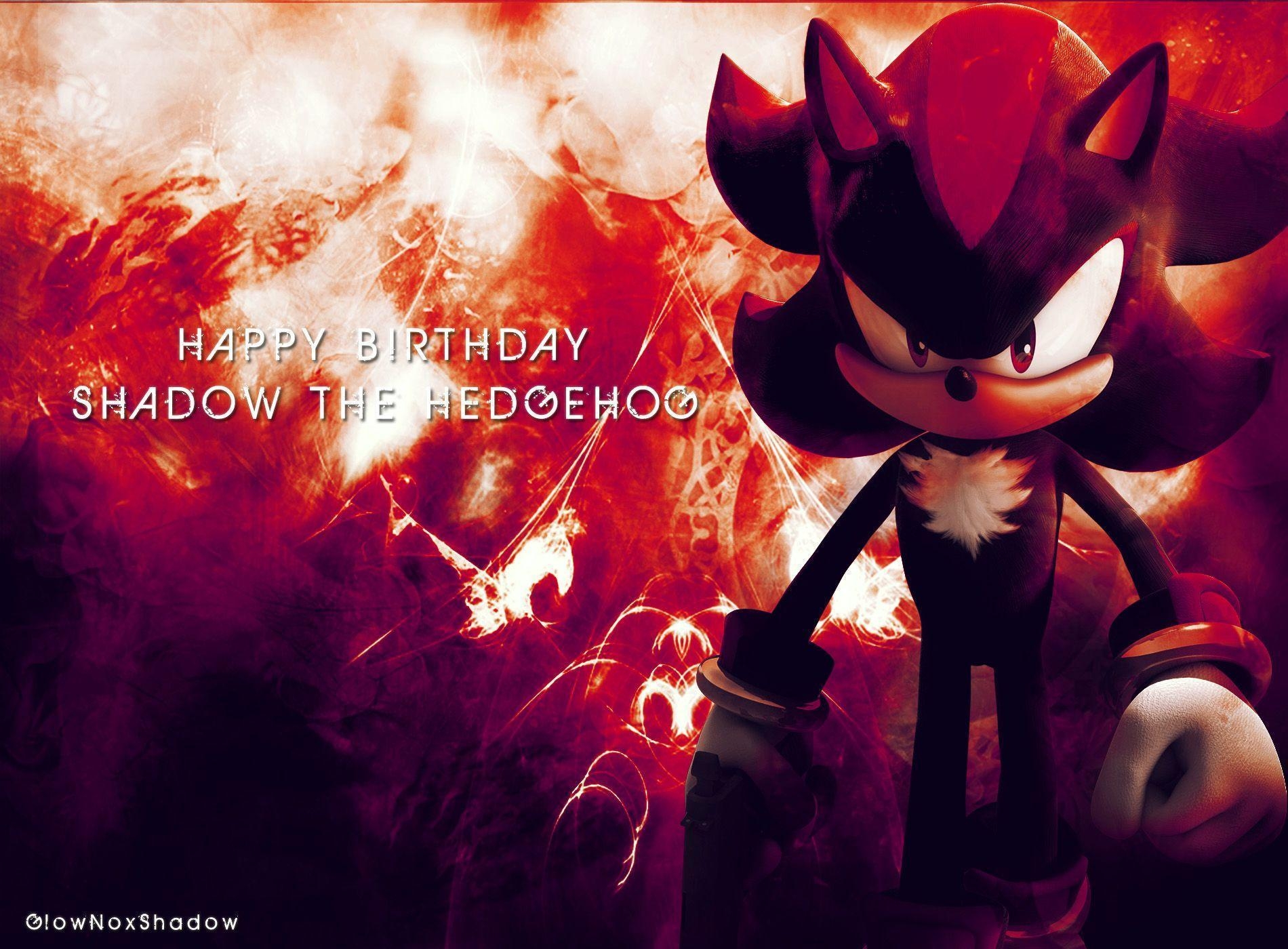 1900x1400 Happy Birthday Shadow The Hedgehog wallpaper, Desktop
