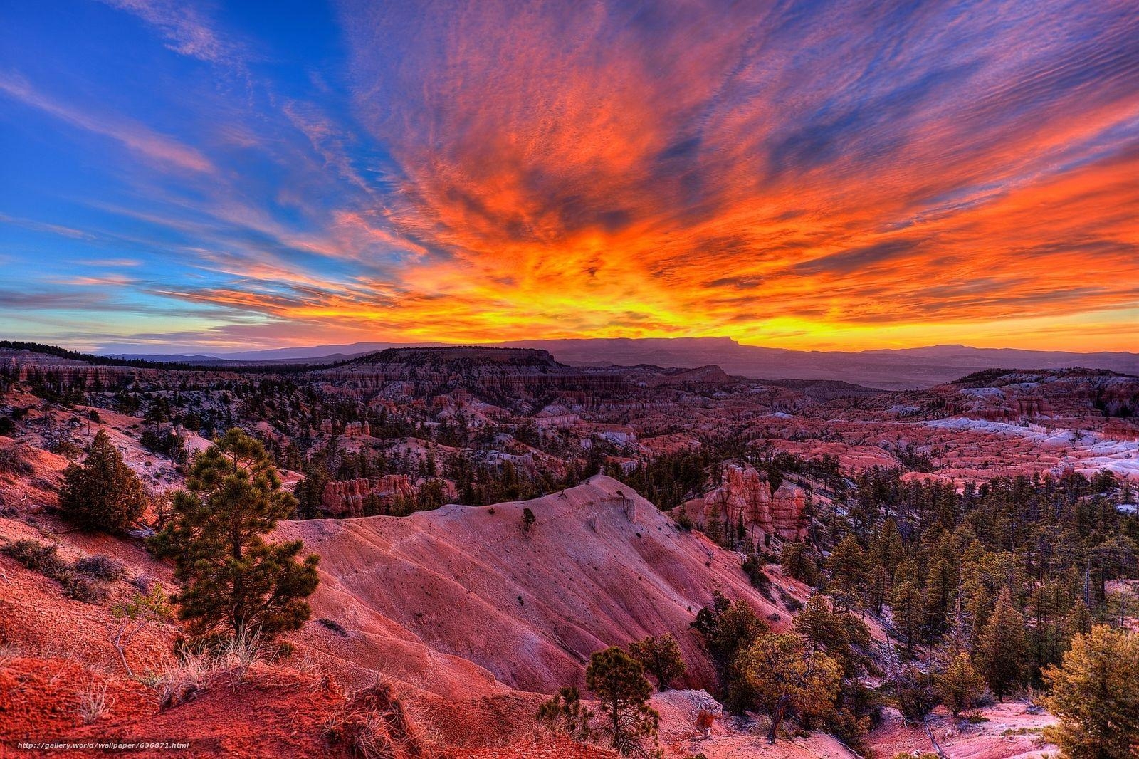 1600x1070 Download wallpaper Bryce canyon, sunrise, National Park, Bryce, Desktop