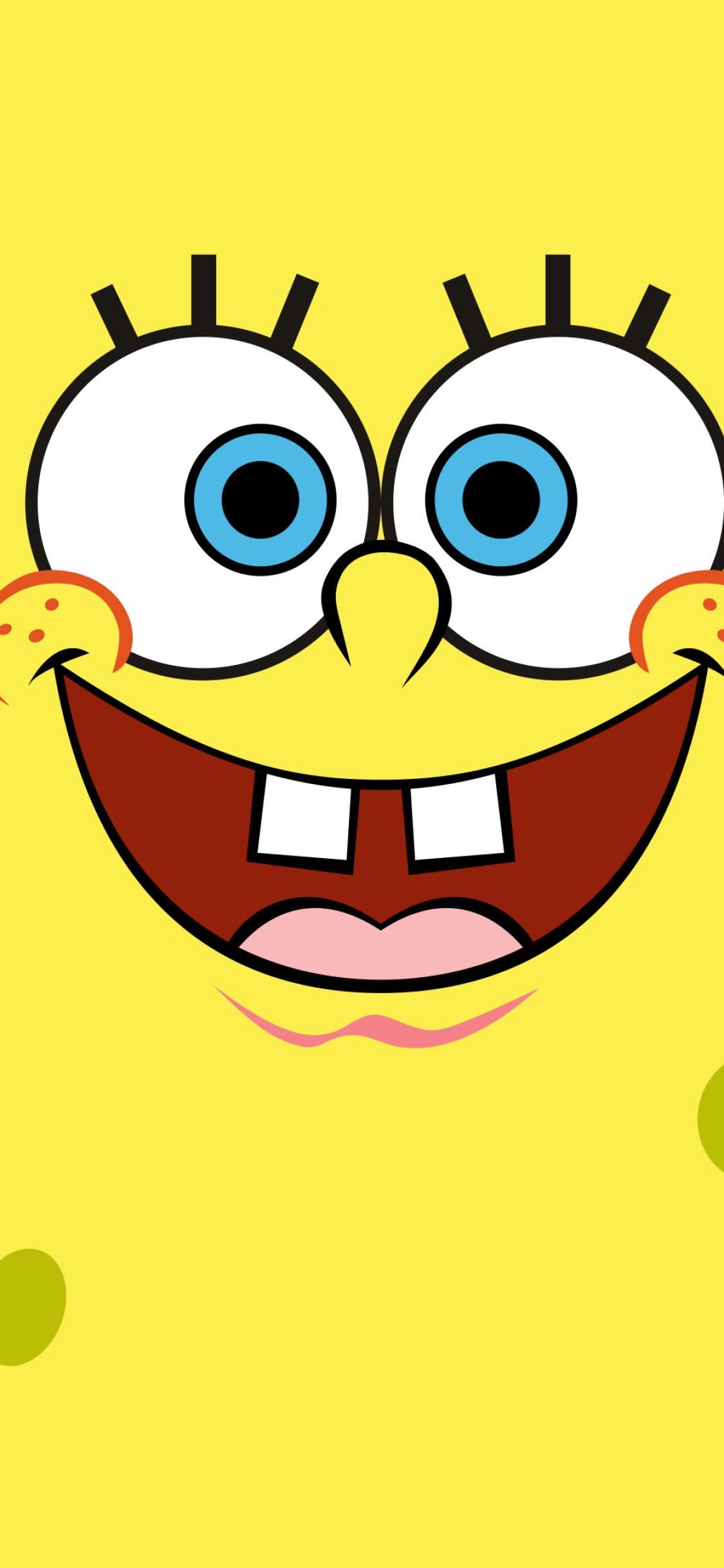 1130x2440 Spongebob Squarepants Minimalist 4k iPhone XS, iPhone 10, Phone