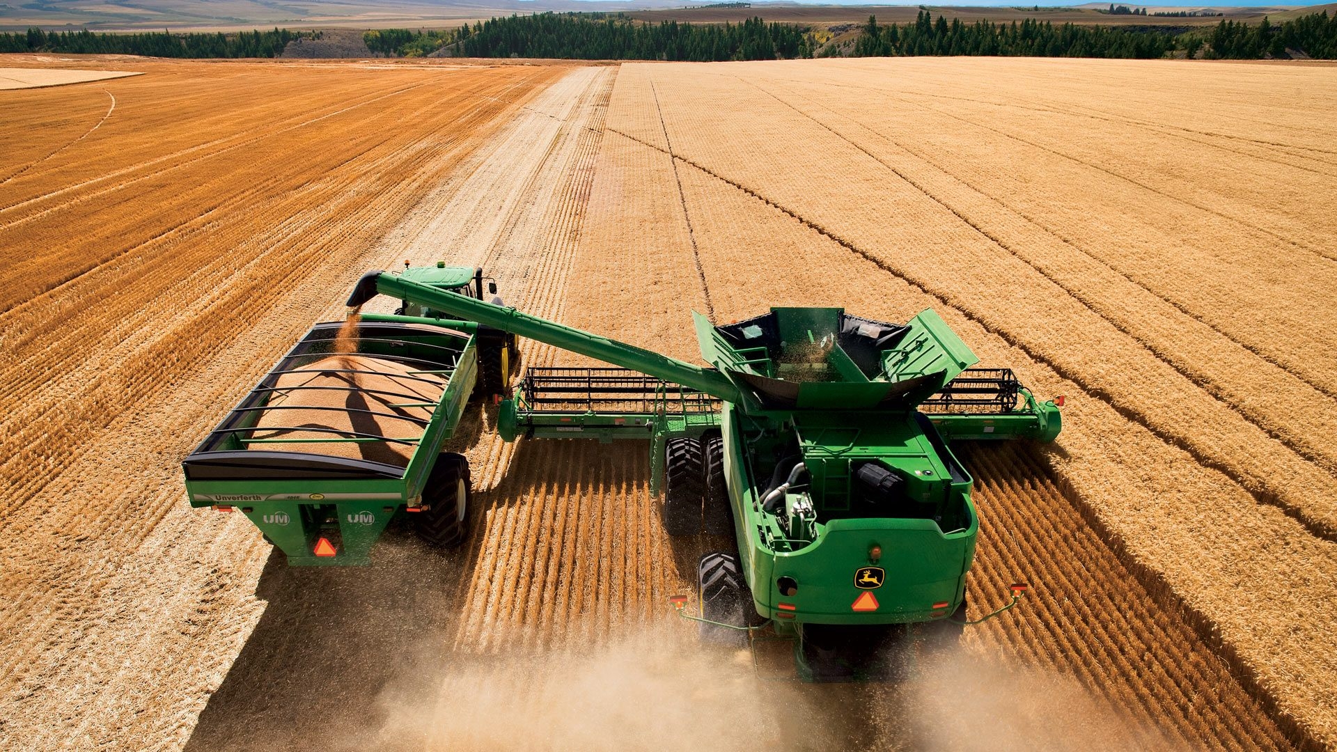 1920x1080 John Deere Combine Harvester S Series Overview, Desktop