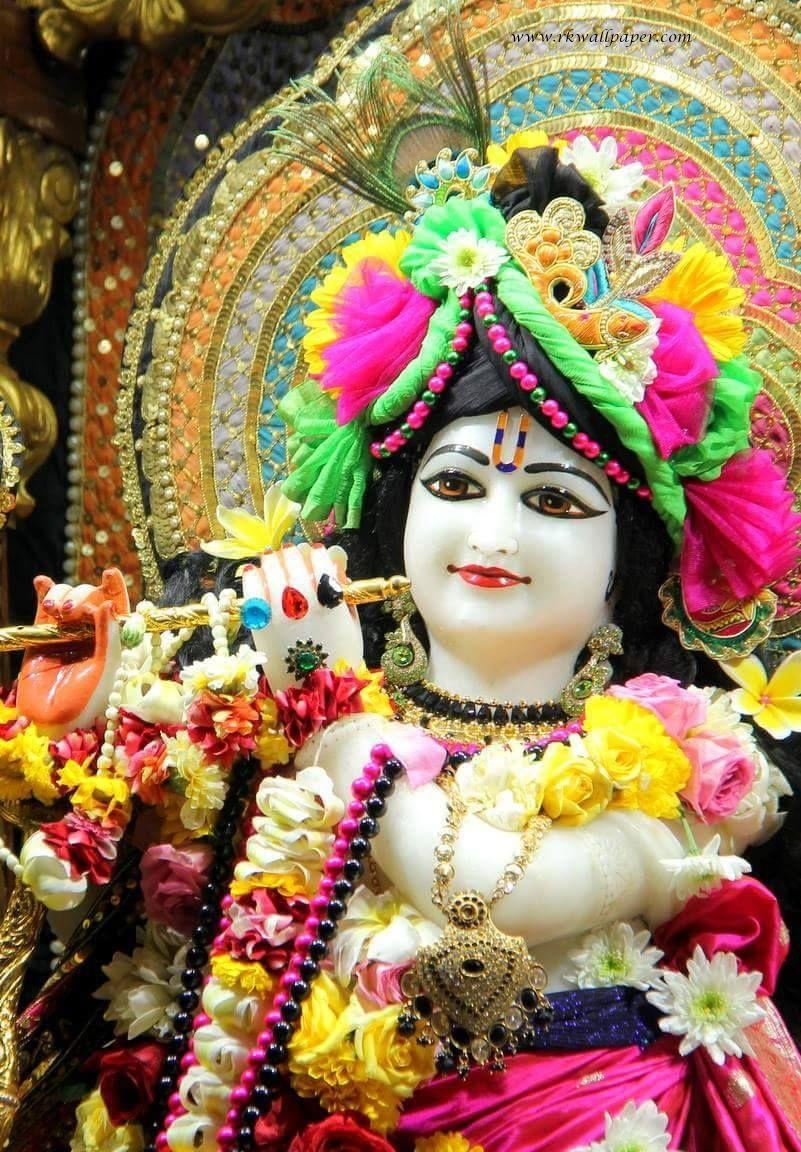 810x1160 lord krishna iskcon wallpaper, Phone