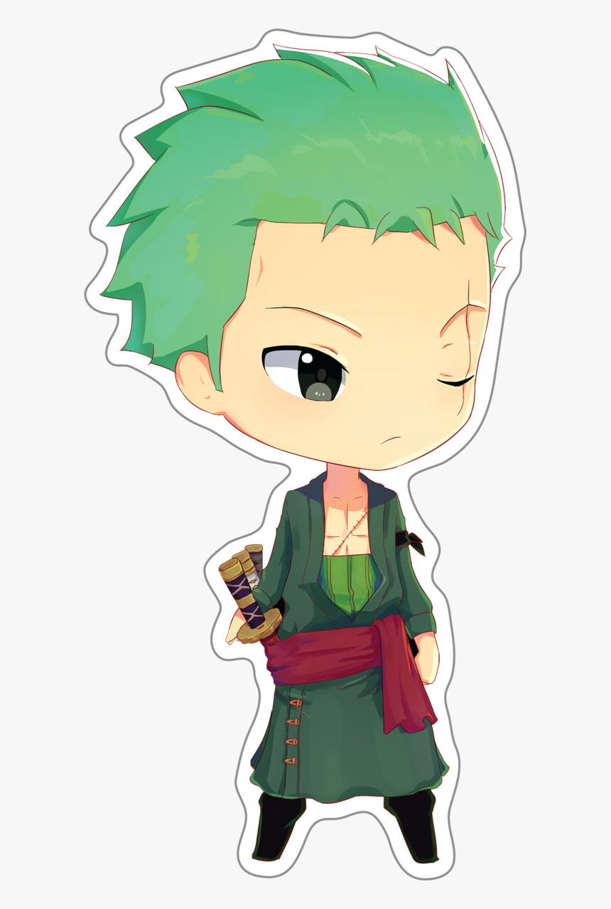 860x1280 Zoro One Piece Chibi, HD Png Download, Phone