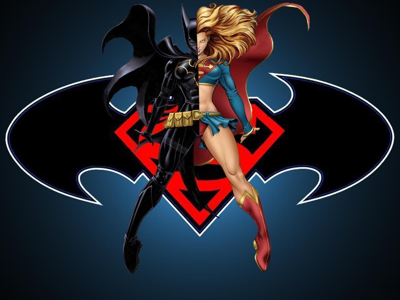 1280x960 Elseworld&;s Finest: Supergirl & Batgirl HD Wallpaper, Desktop