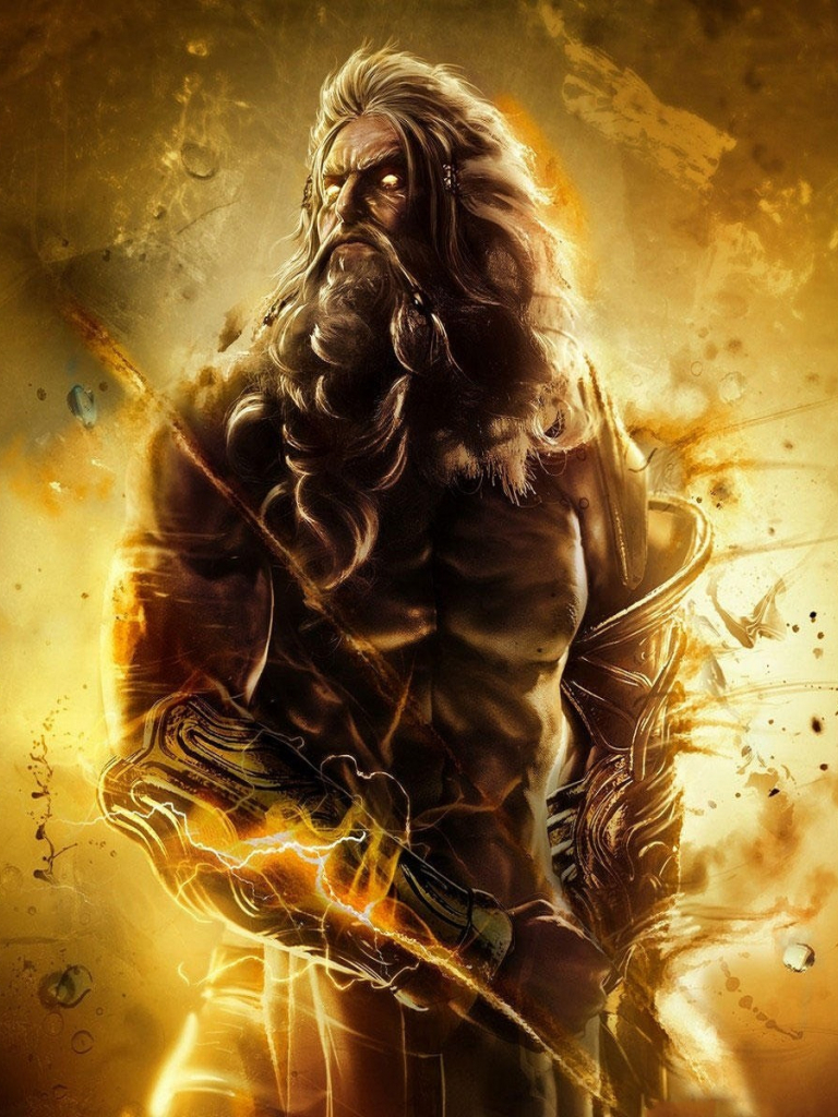 770x1030 God Of War Zeus Wallpaper, Phone