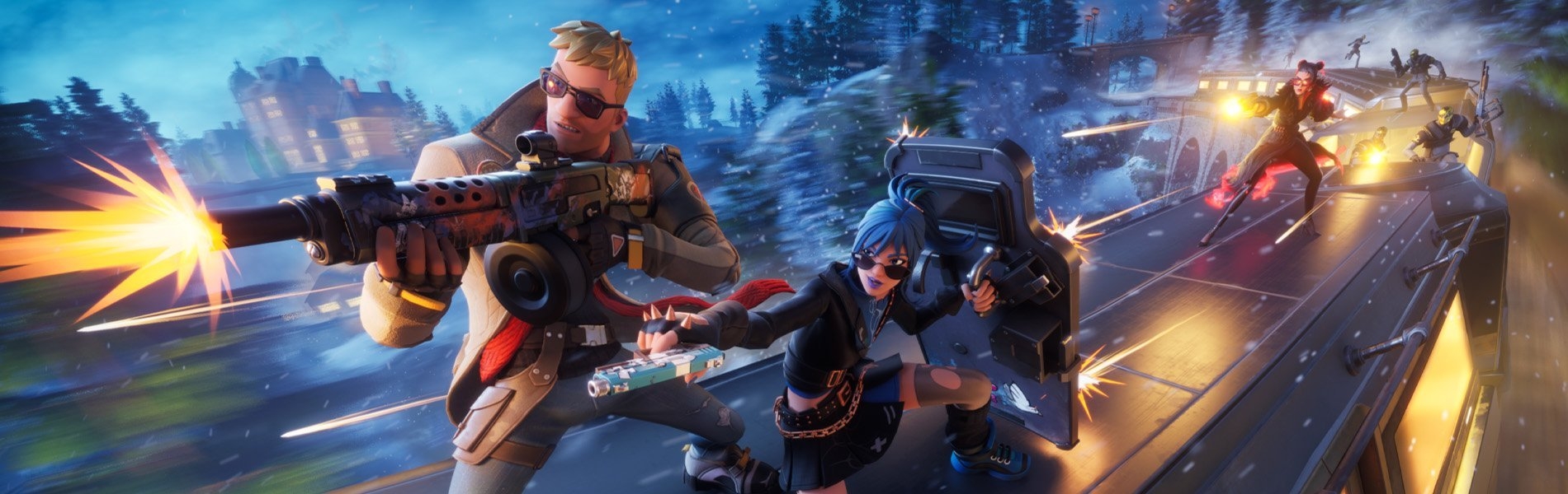 1900x600 Fortnite Chapter 5: Season 1 wallpaper, Dual Screen