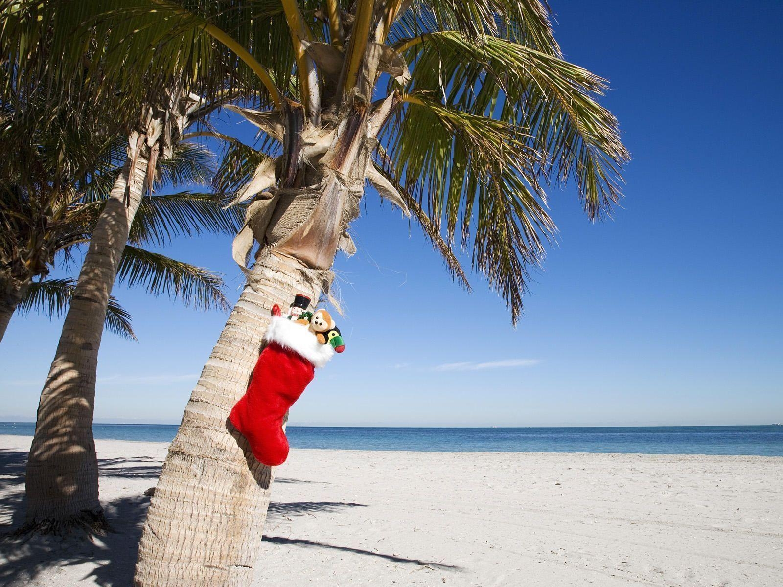 1600x1200 Xmas Stuff For > Tropical Christmas Beach, Desktop