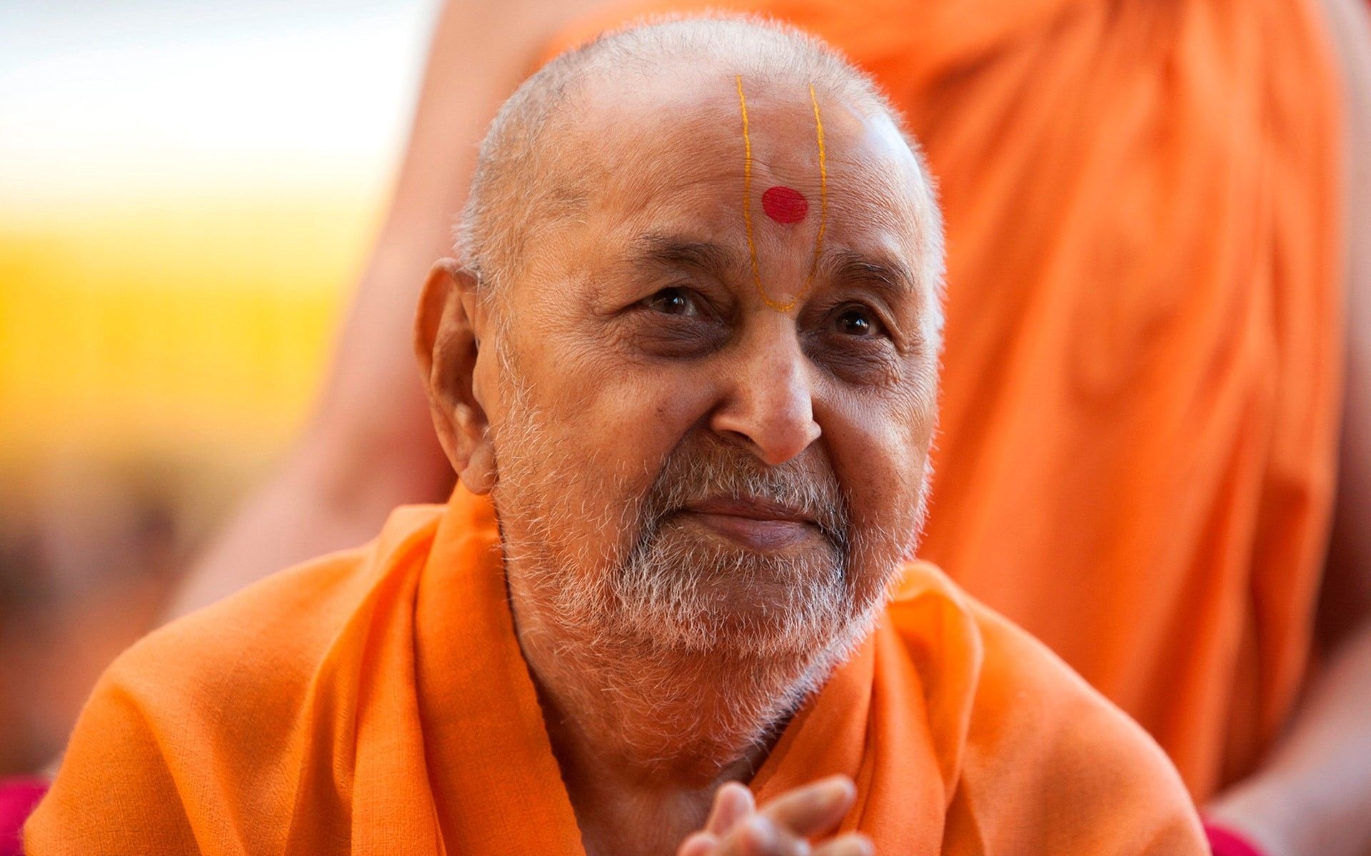 1920x1200 Mahant Swami, Pramukh Swami, Desktop