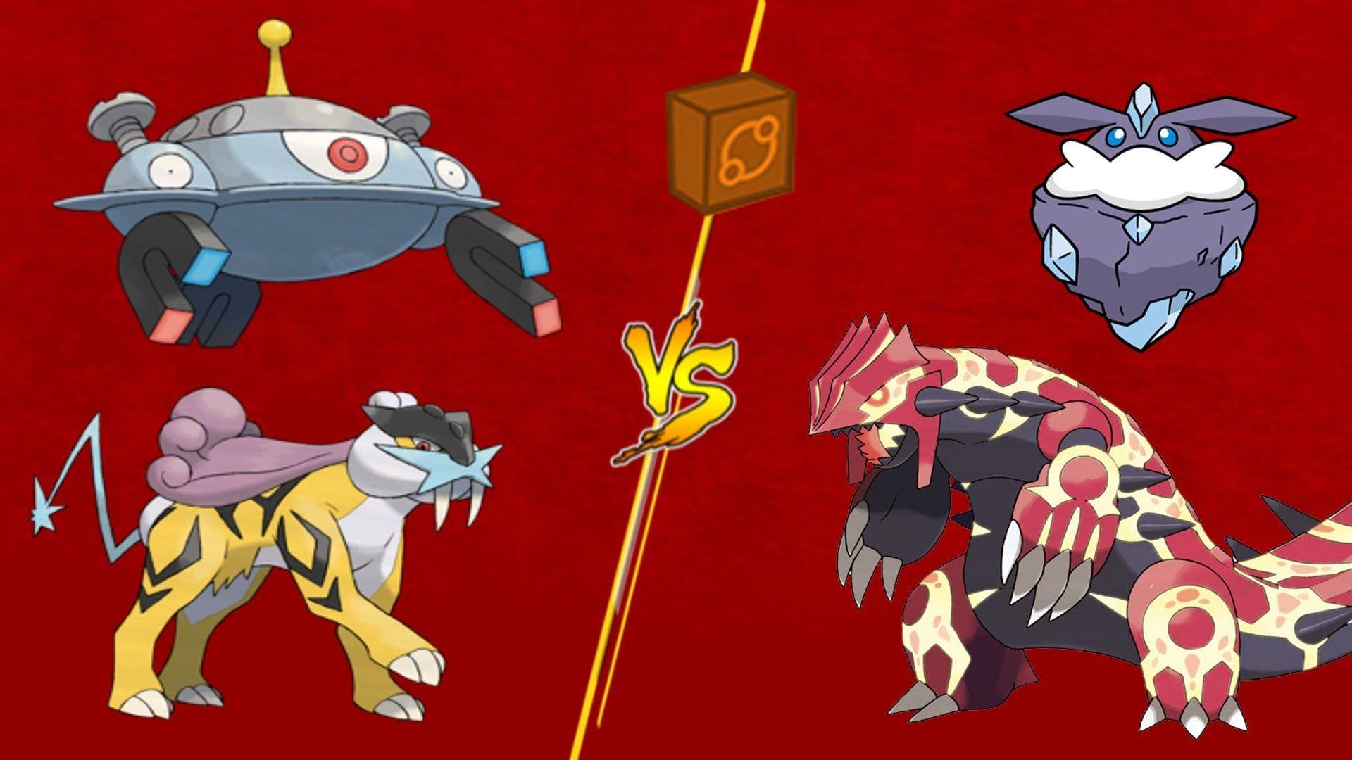 1920x1080 Raikou Magnezone Vs PrimalGroudon Carbink, Desktop